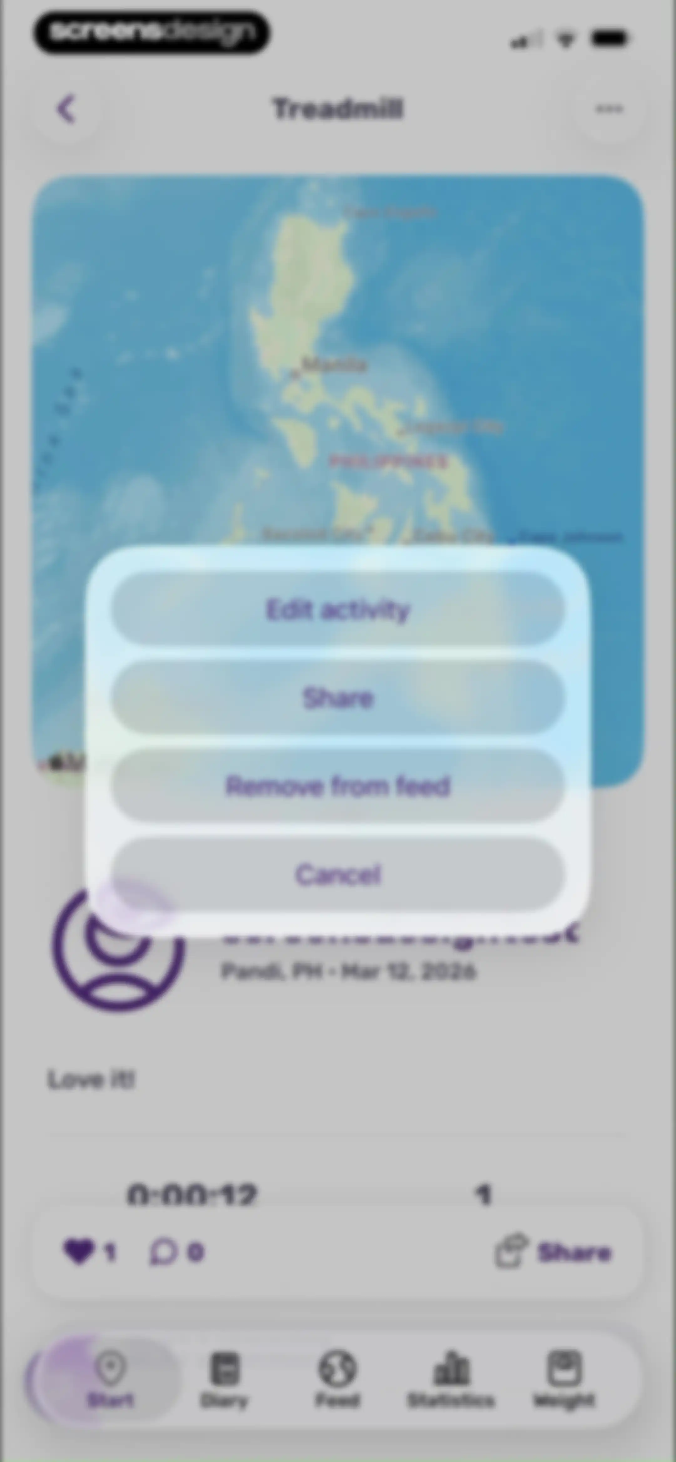 Running Tracker App – FITAPP screen 65