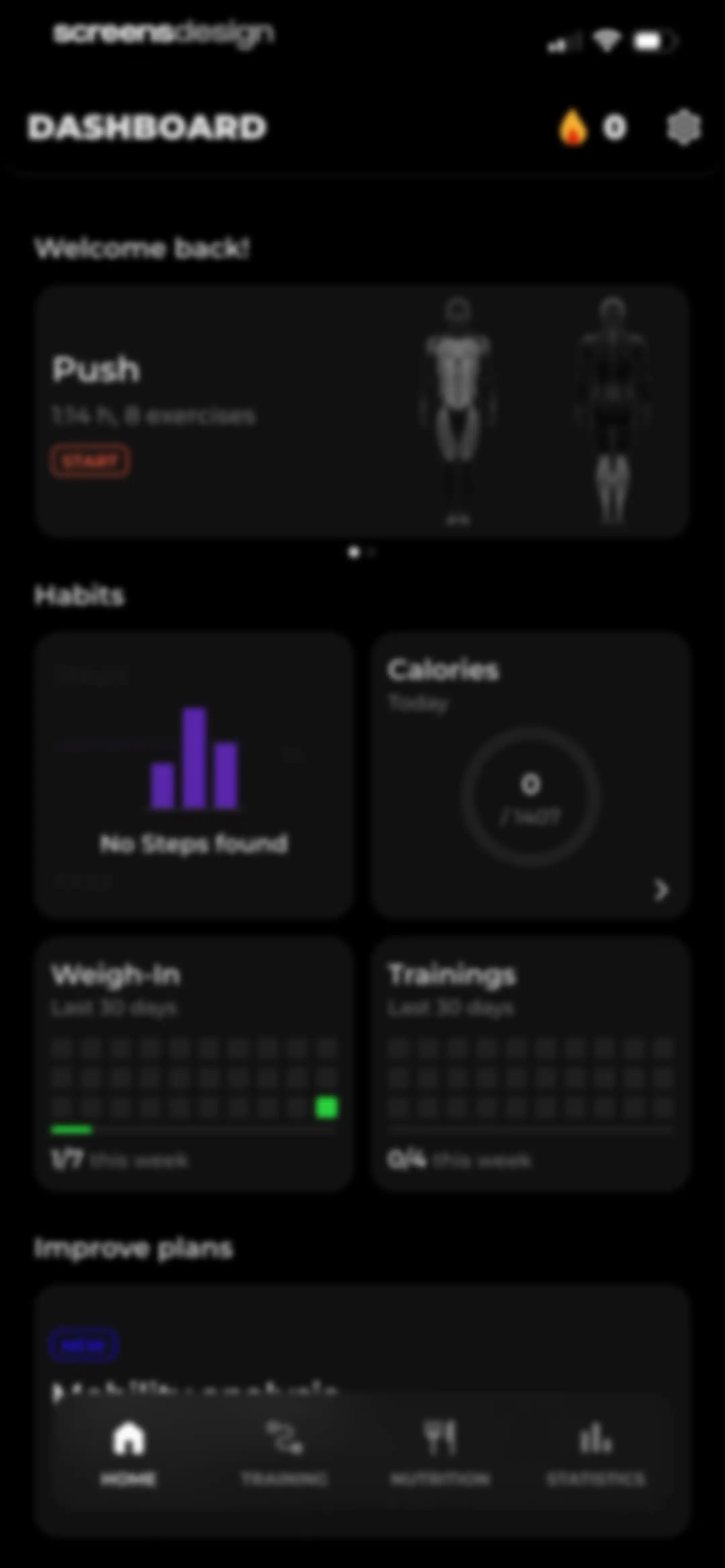 MCI - Personal Training AI screen 58