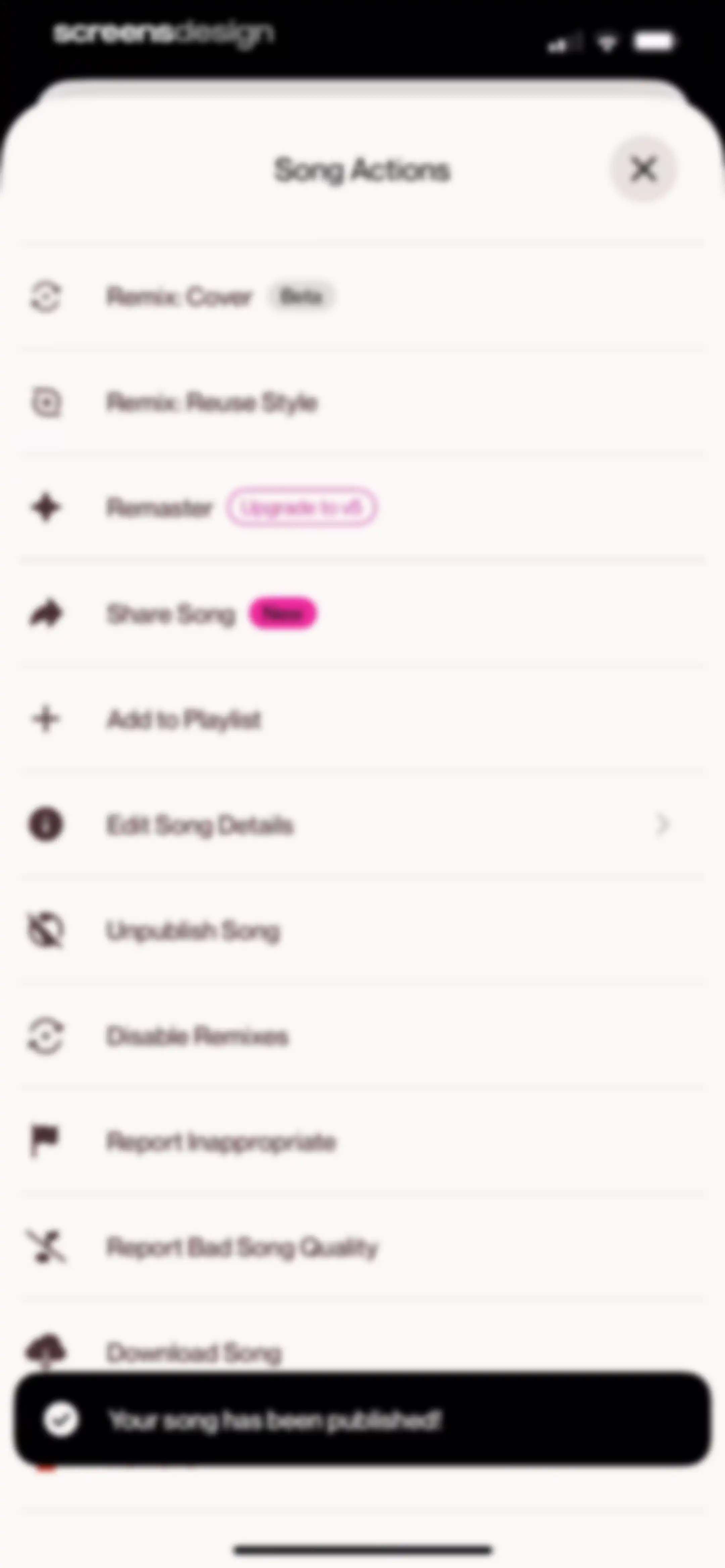Suno - AI Songs, Music, Lyrics screen 26