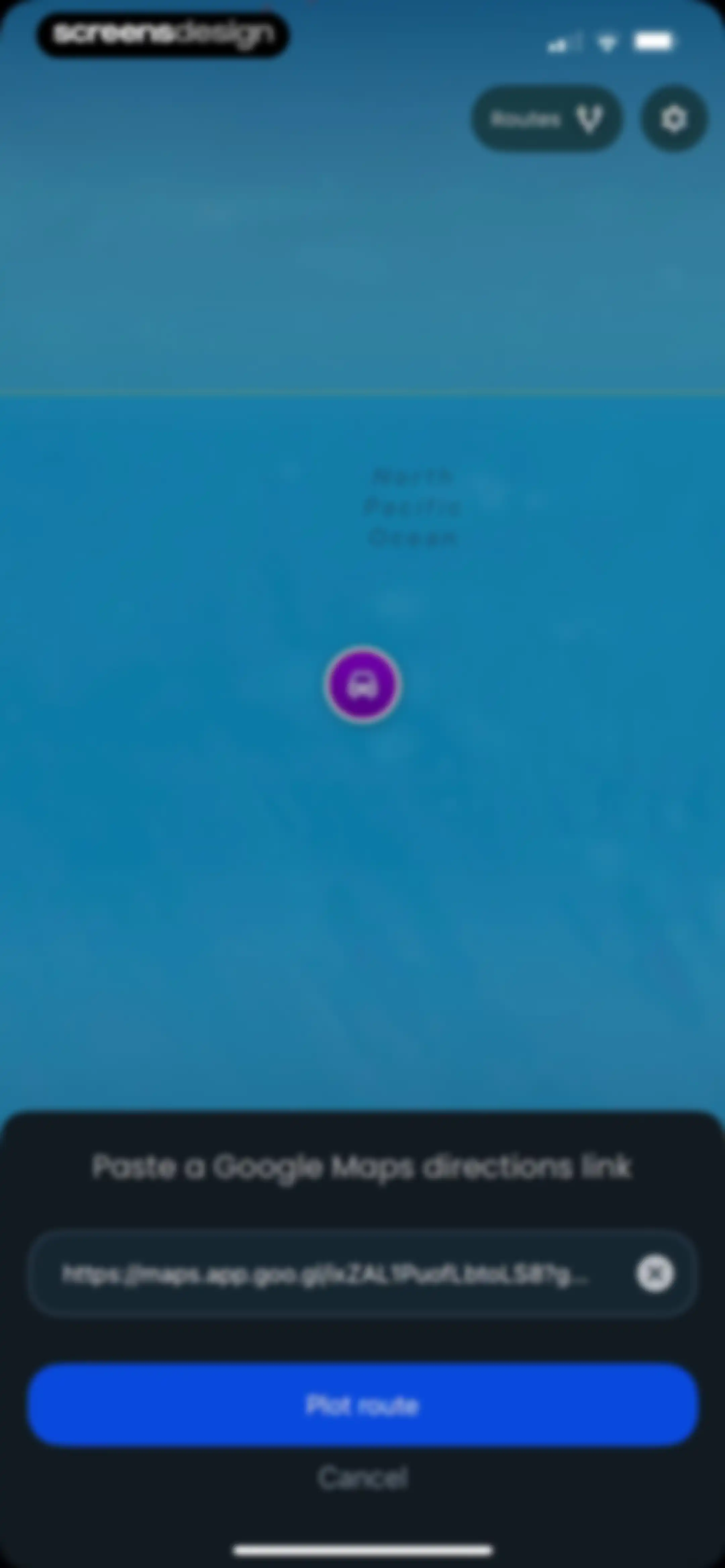TravelAnimator: Journey Route screen 99