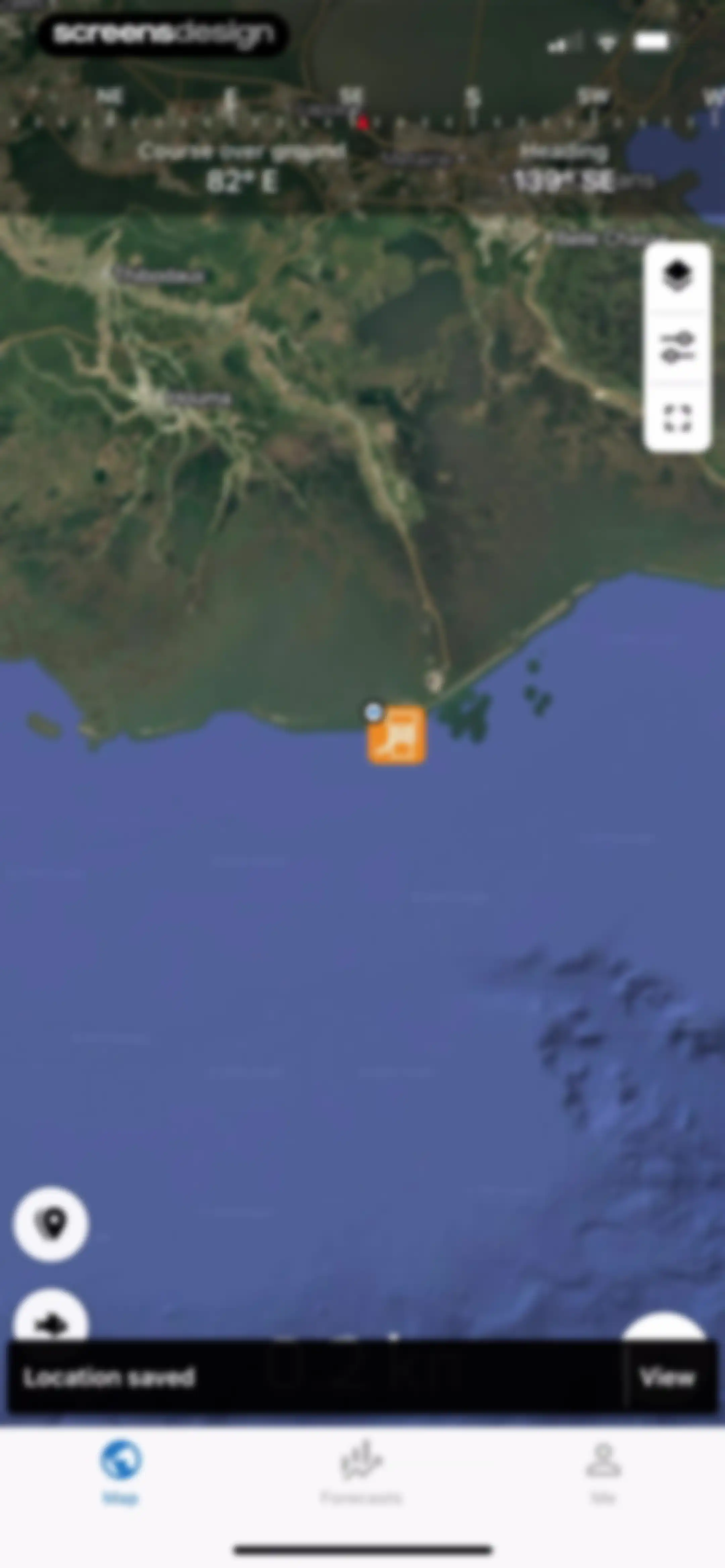 Fishing Points: Map & Forecast screen 33