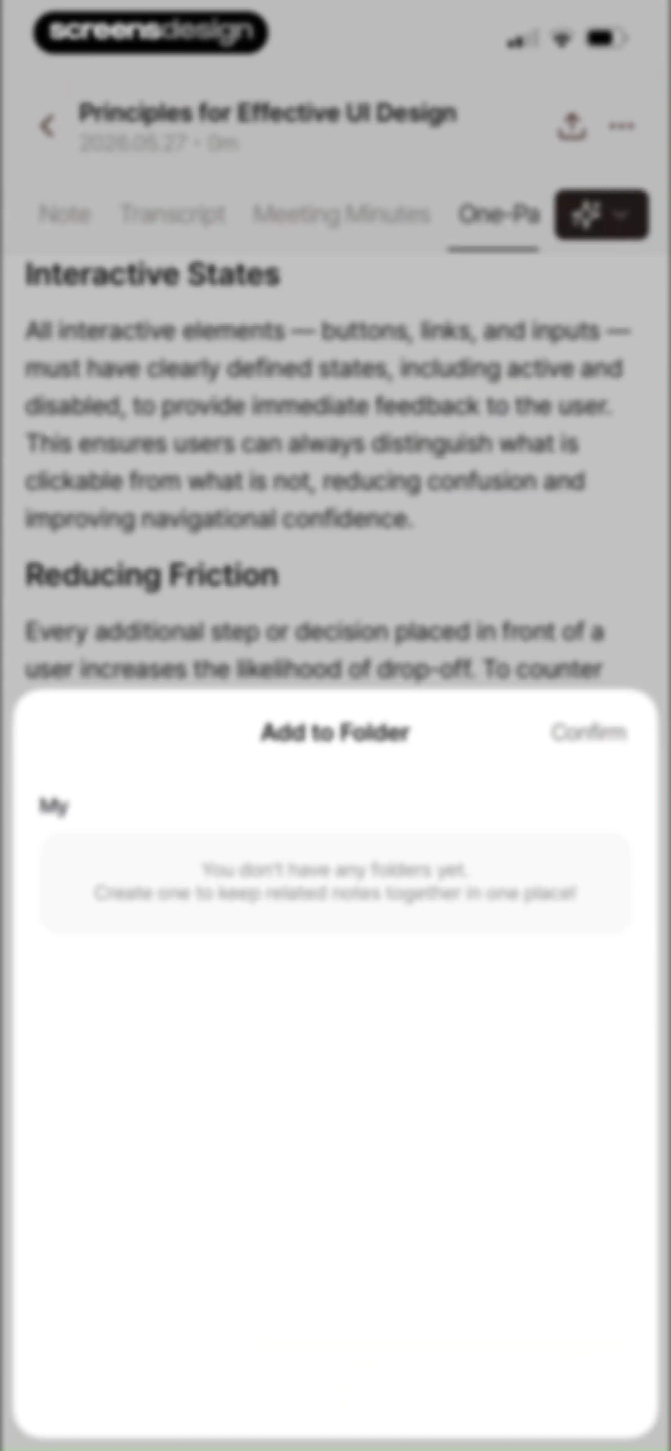 Tiro - AI Meeting Notes screen 42