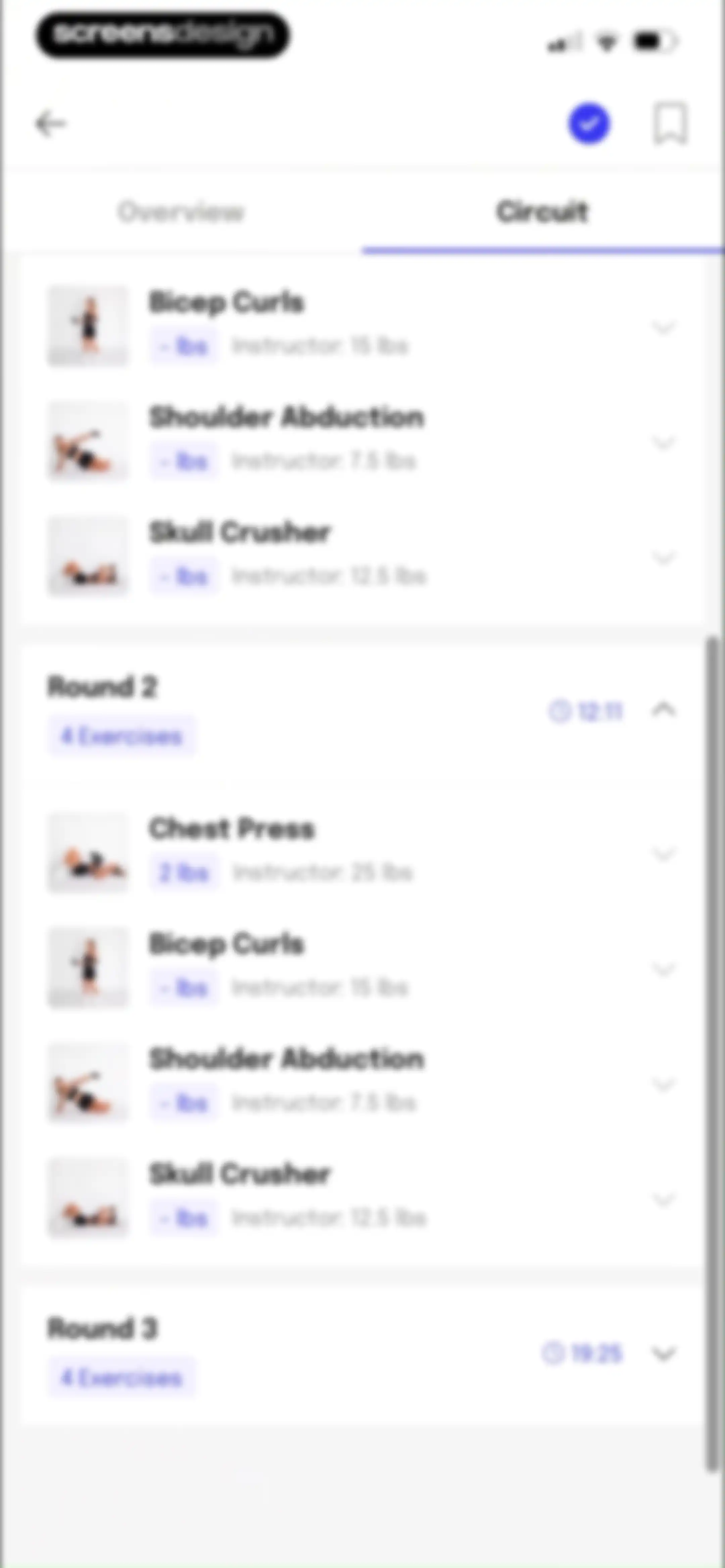 Evlo Fitness screen 28