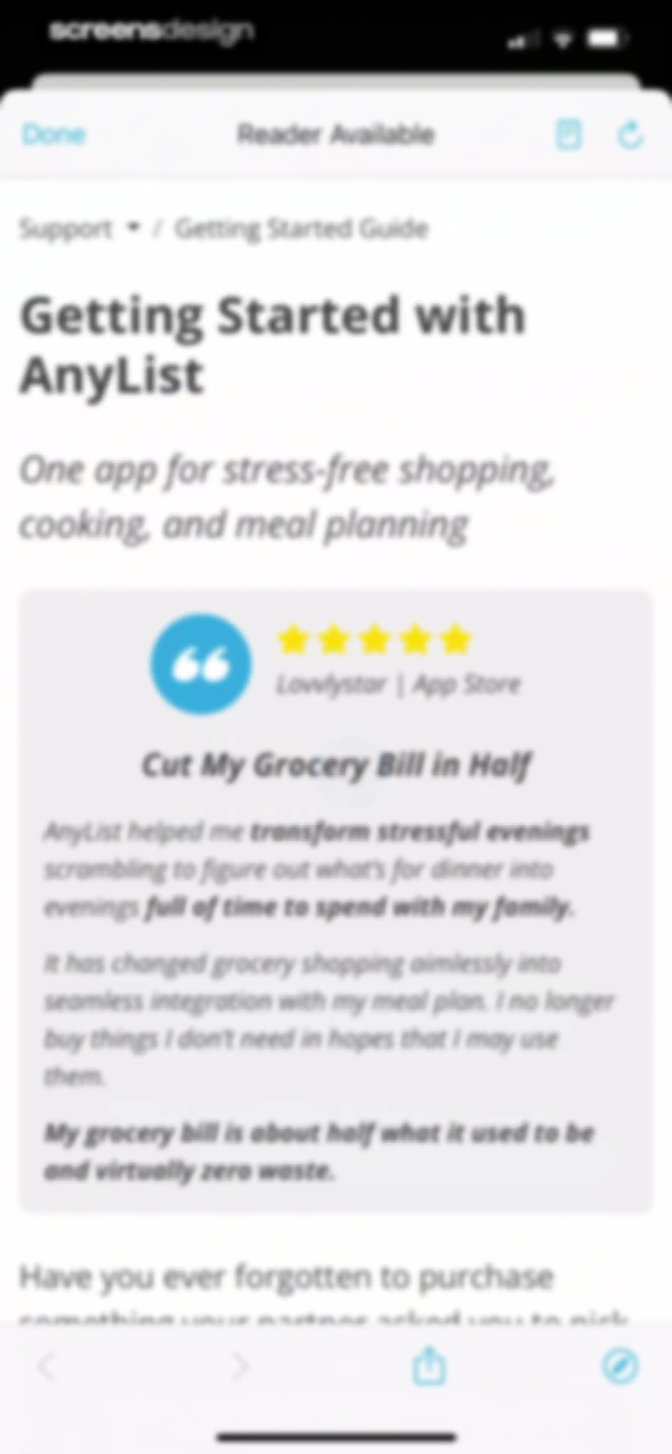 AnyList: Grocery Shopping List screen 136