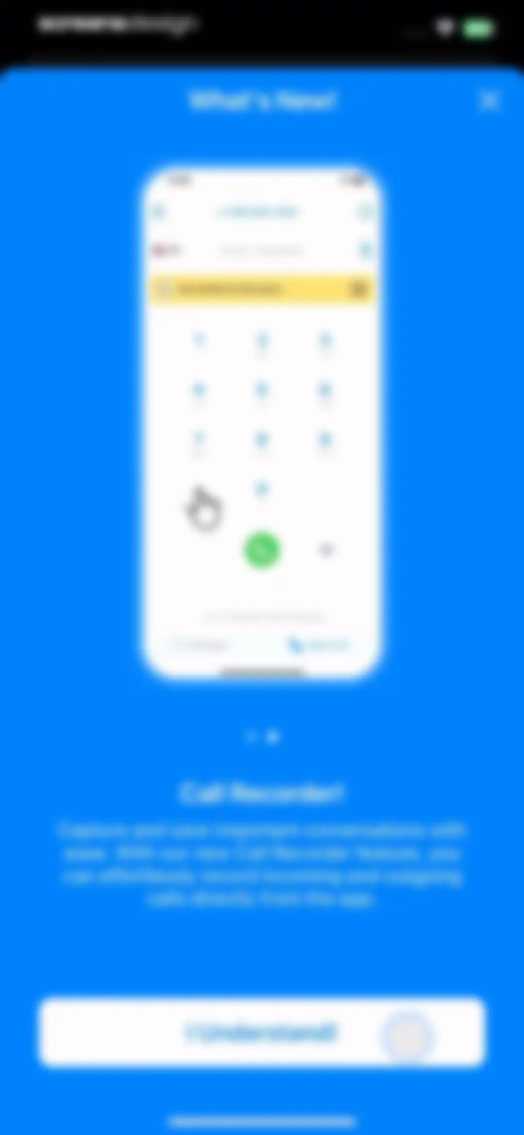 Second Phone Number' screen 22