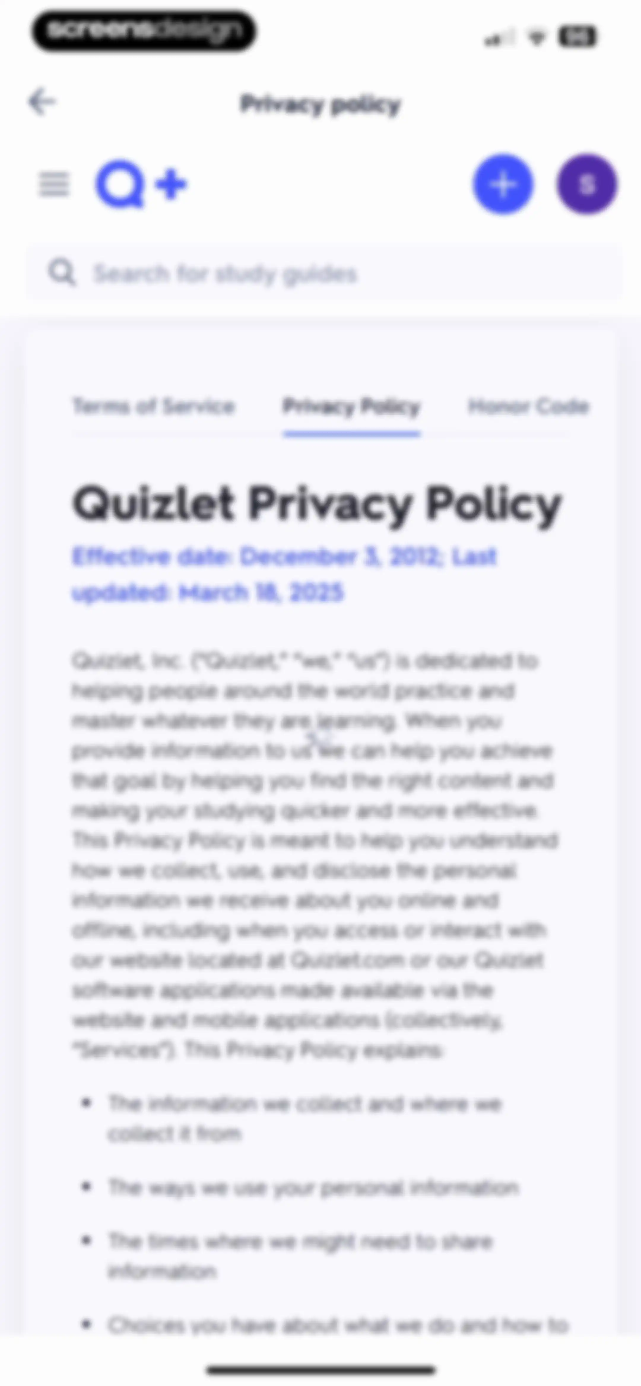Quizlet: More than Flashcards screen 100
