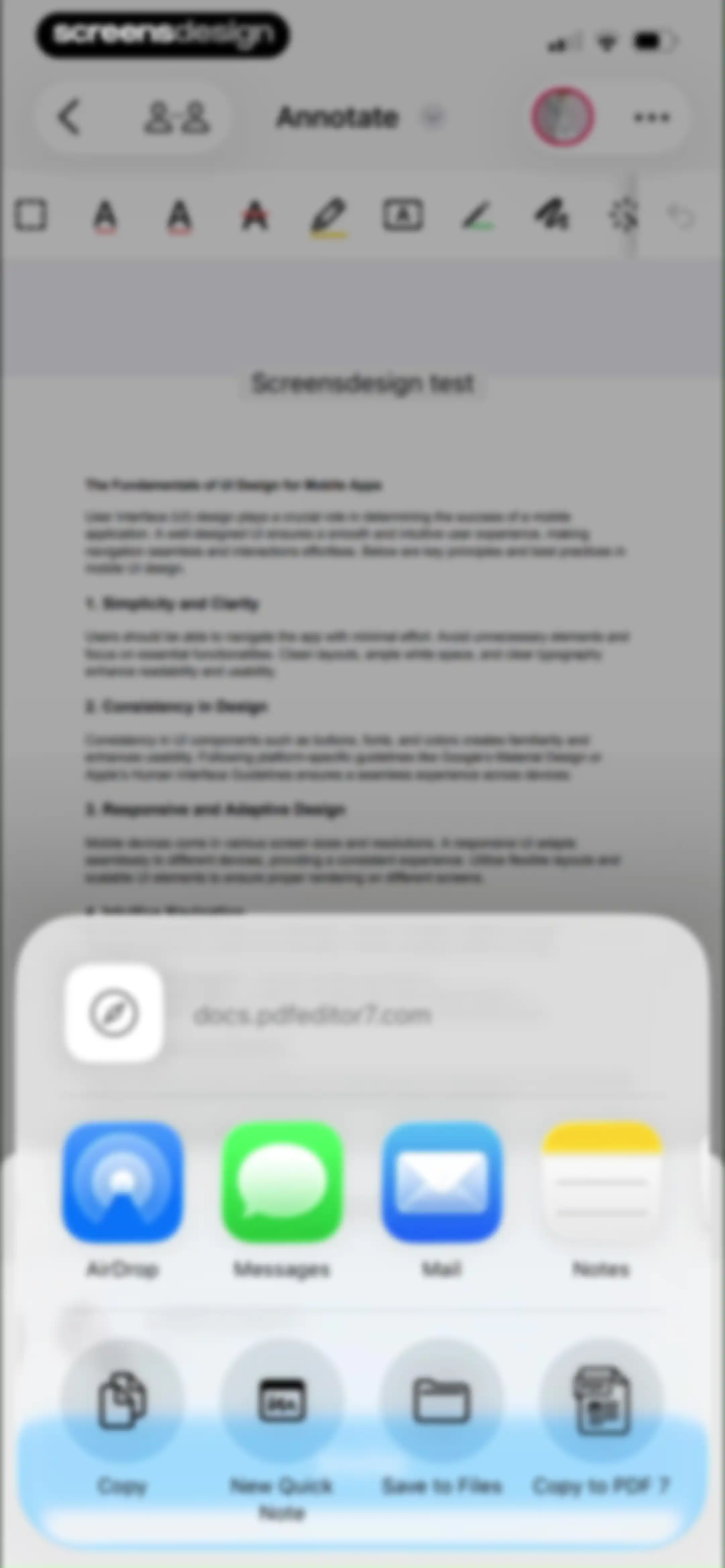 PDF Editor ® screen 126