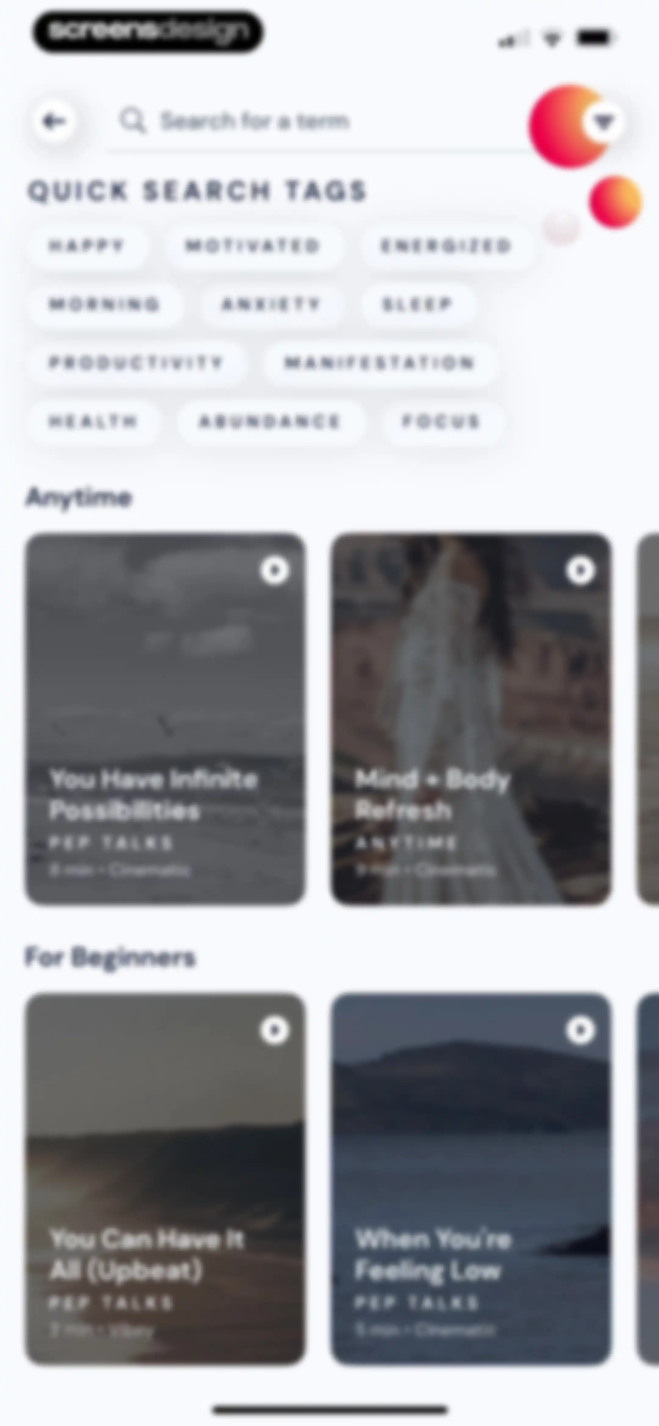 Activations: Daily Motivation screen 65