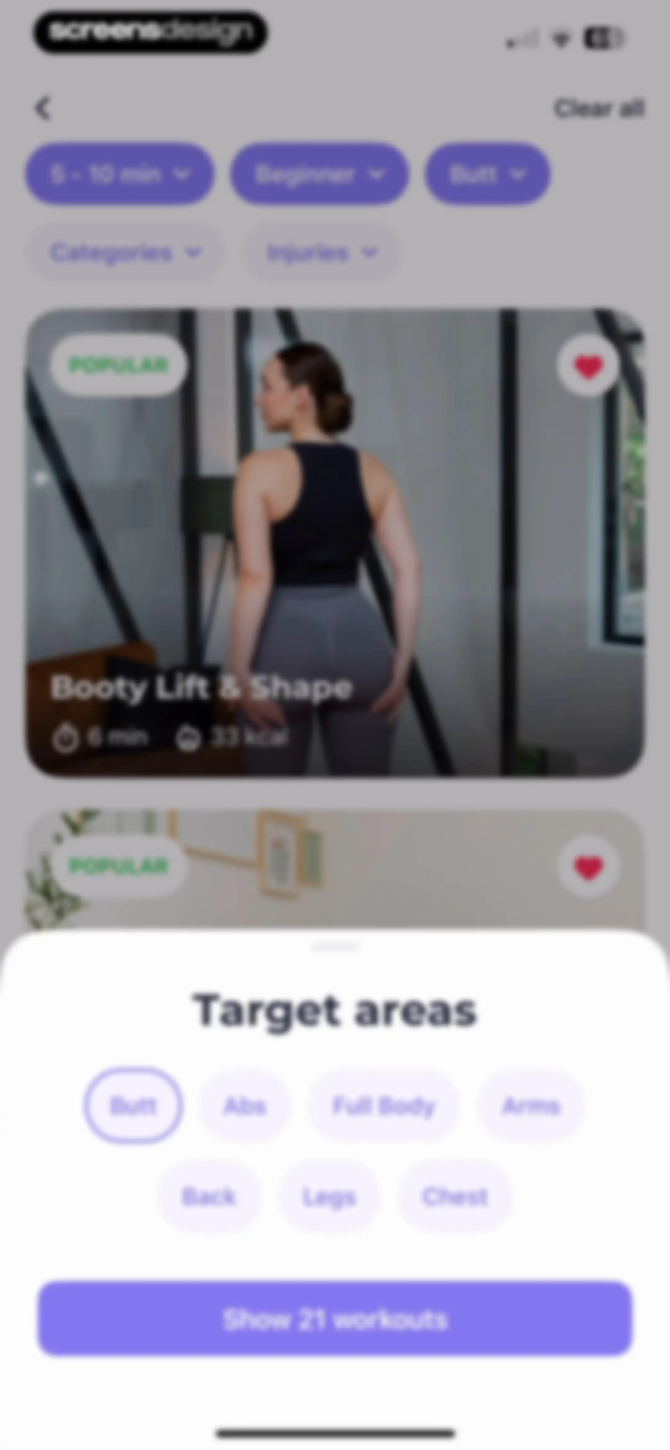 FitMe - Lazy Workout at Home screen 90