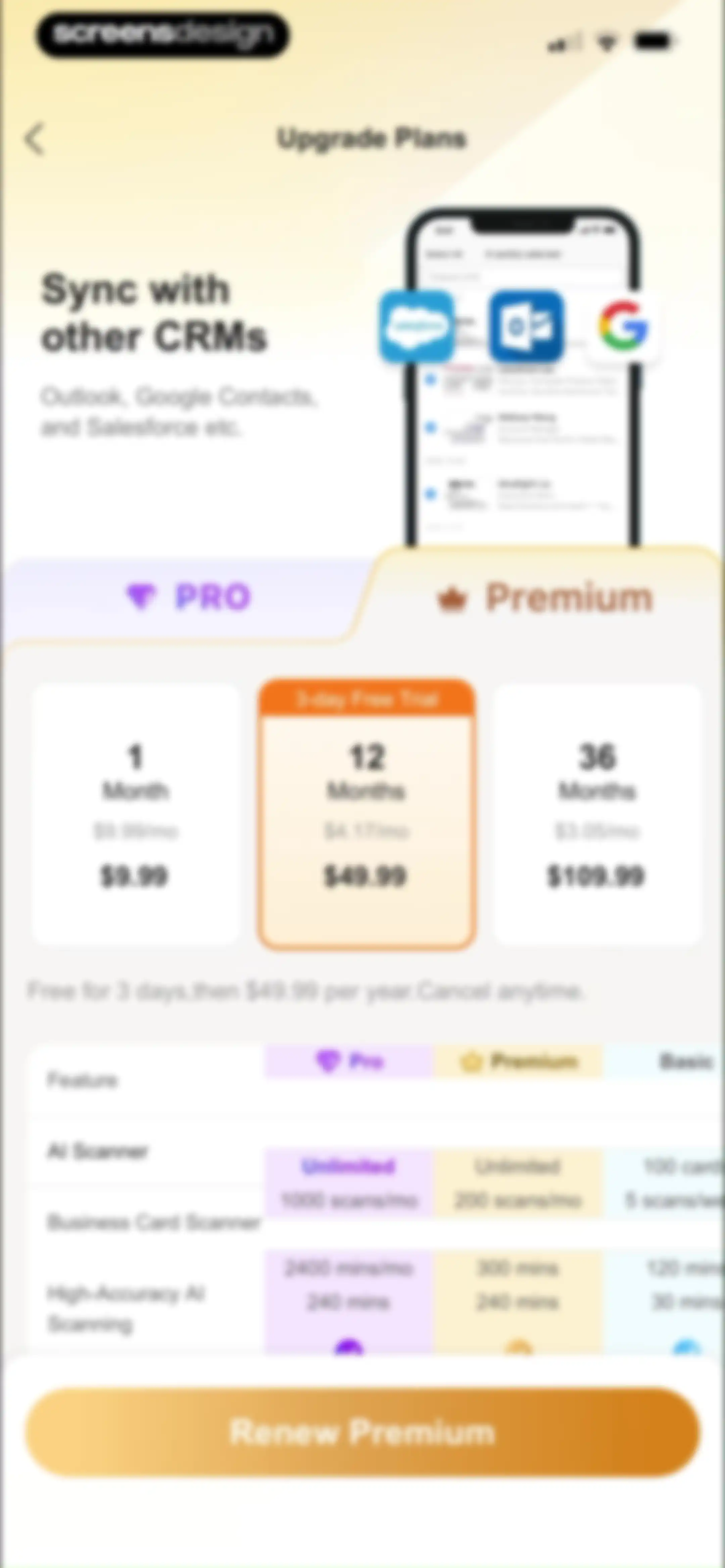 CamCard AI Business Assistant screen 103