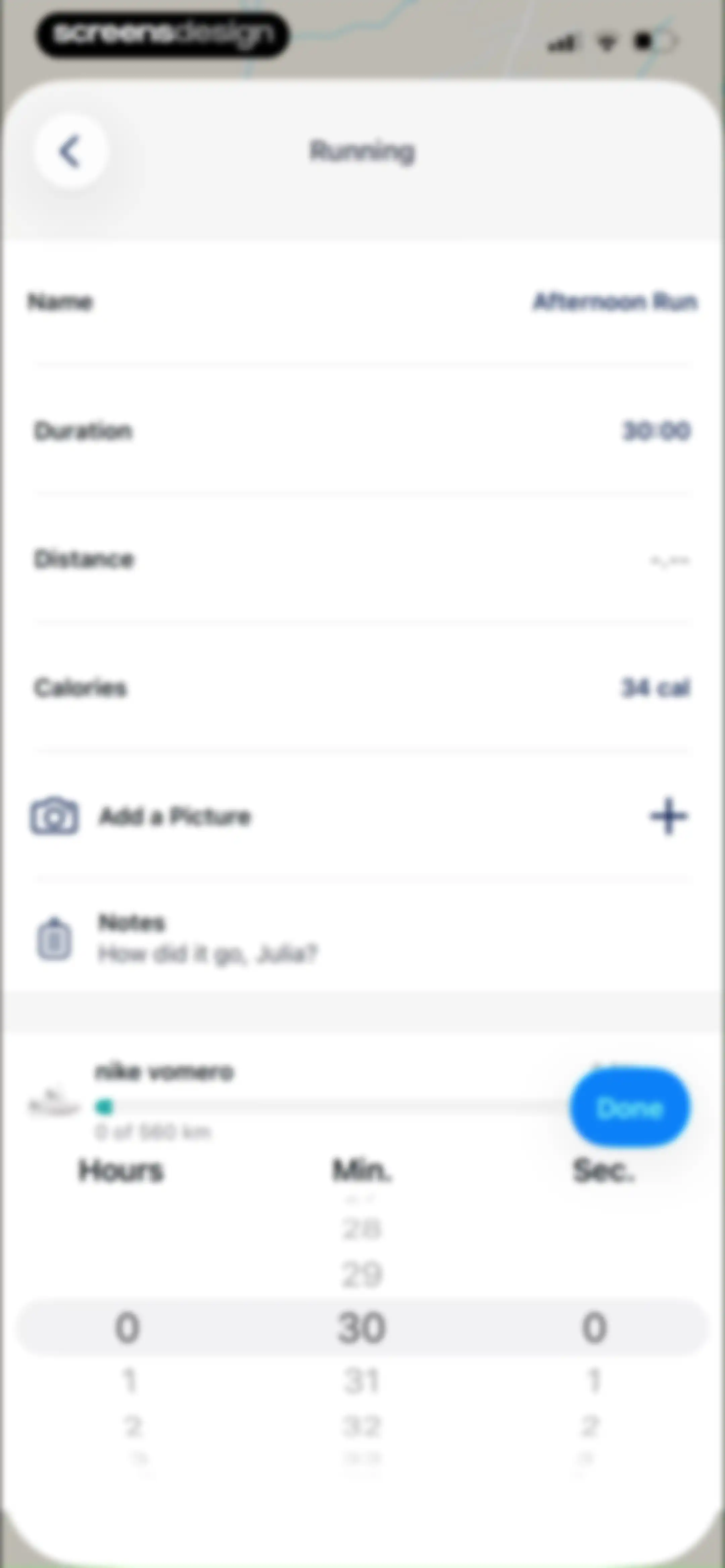 ASICS Runkeeper—Run Tracker screen 53