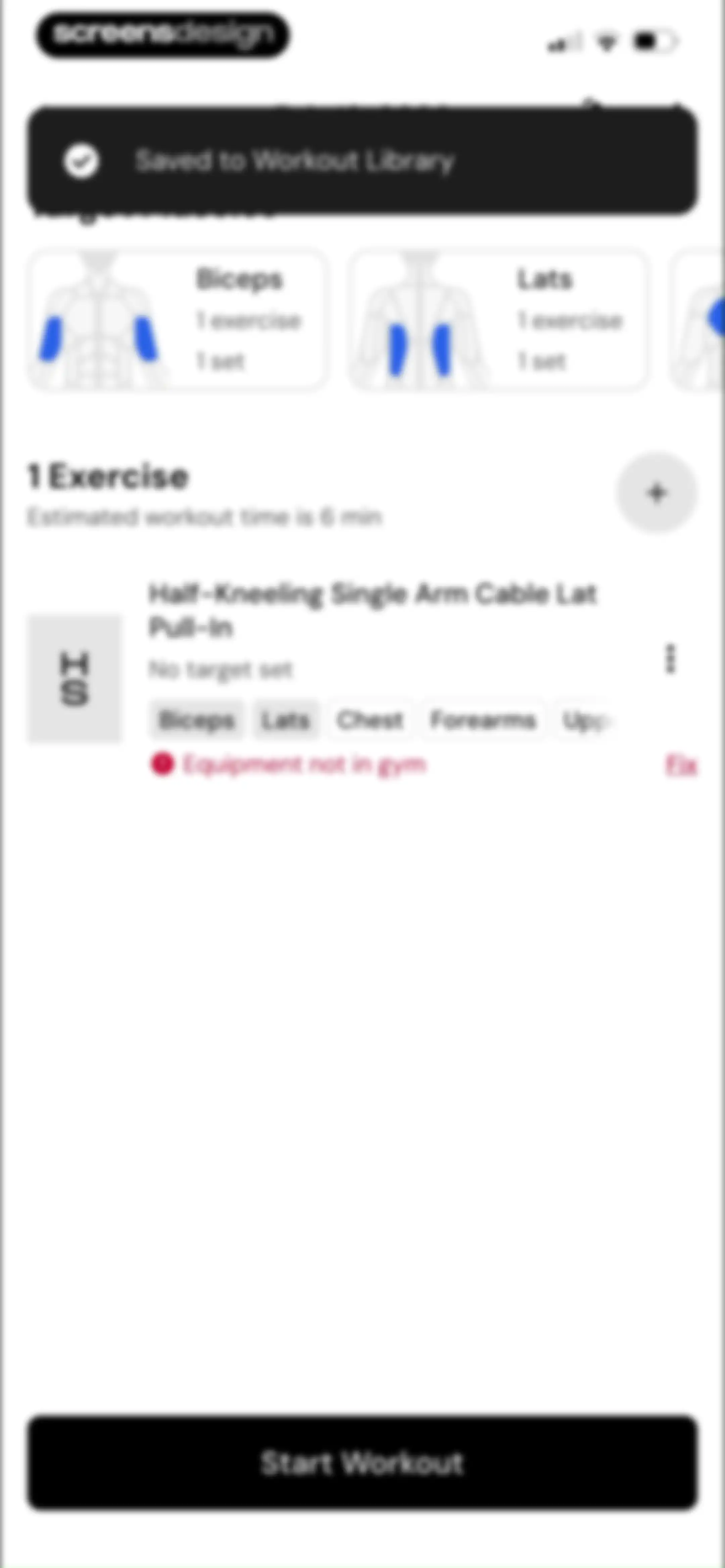 MacroFactor Workouts - Tracker screen 102