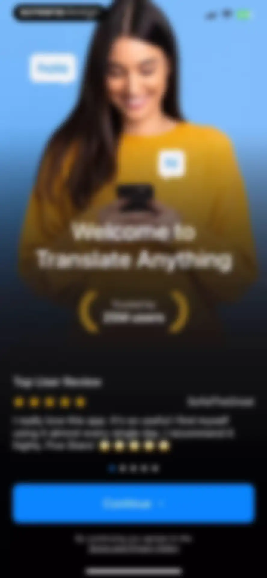Translate Anything screen 2