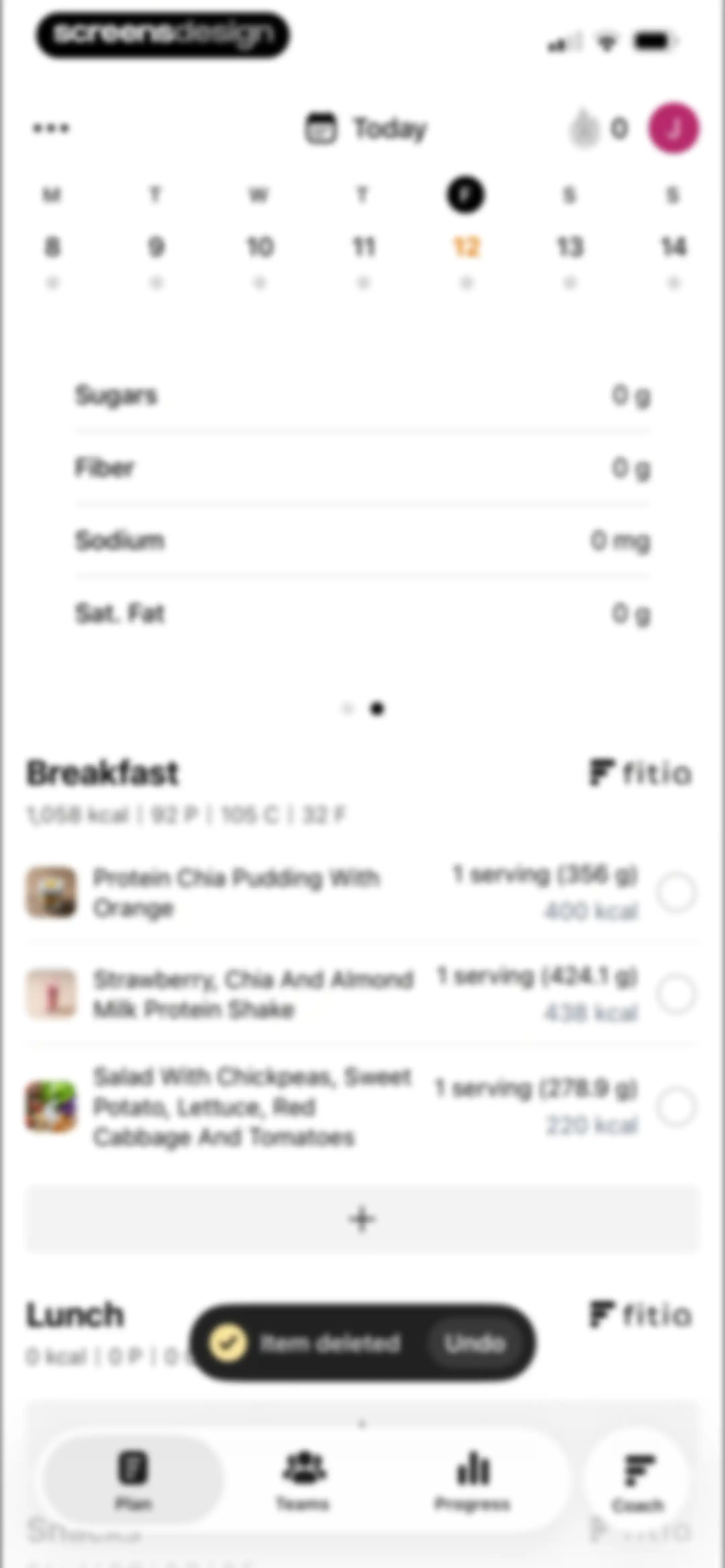 Fitia: Calorie Counter & Diet screen 116