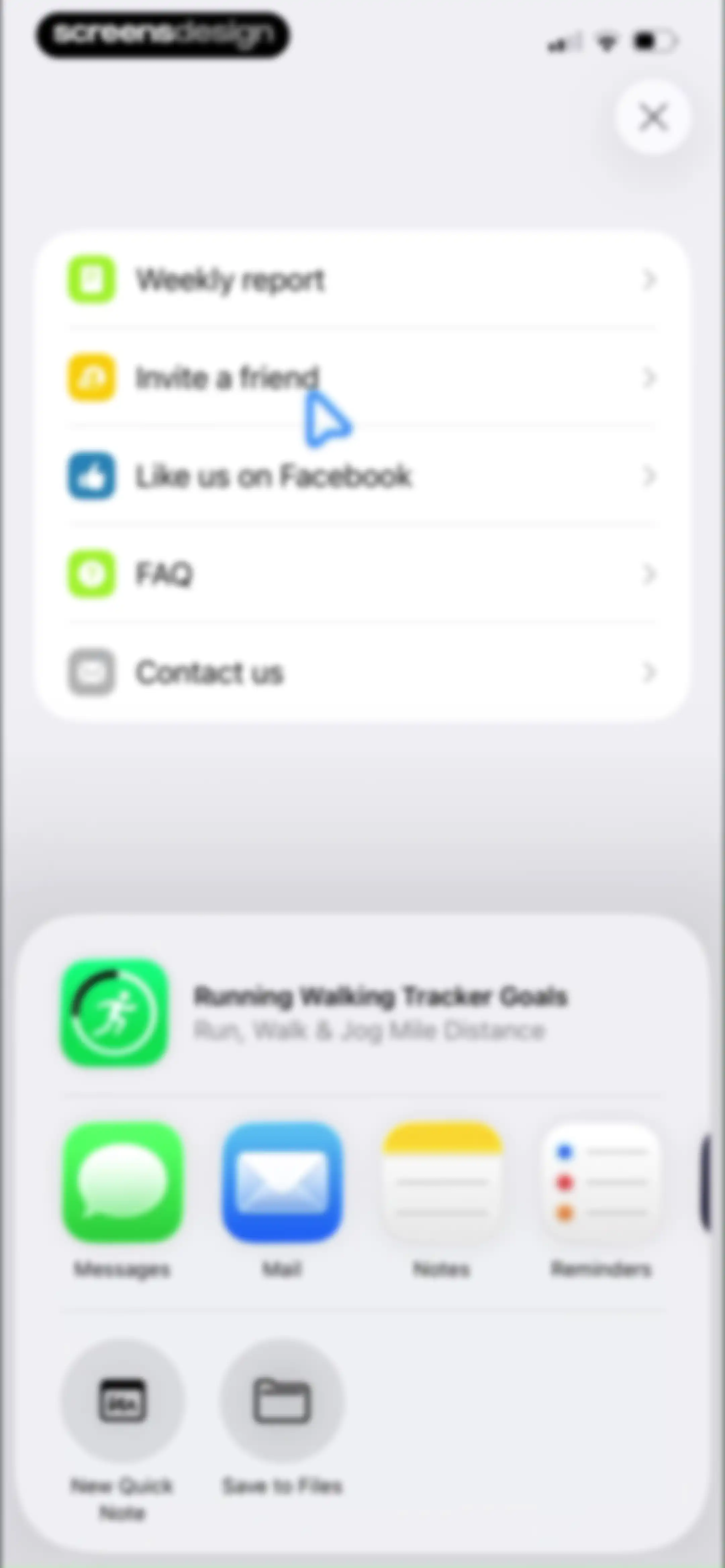 Running Walking Tracker Goals screen 56