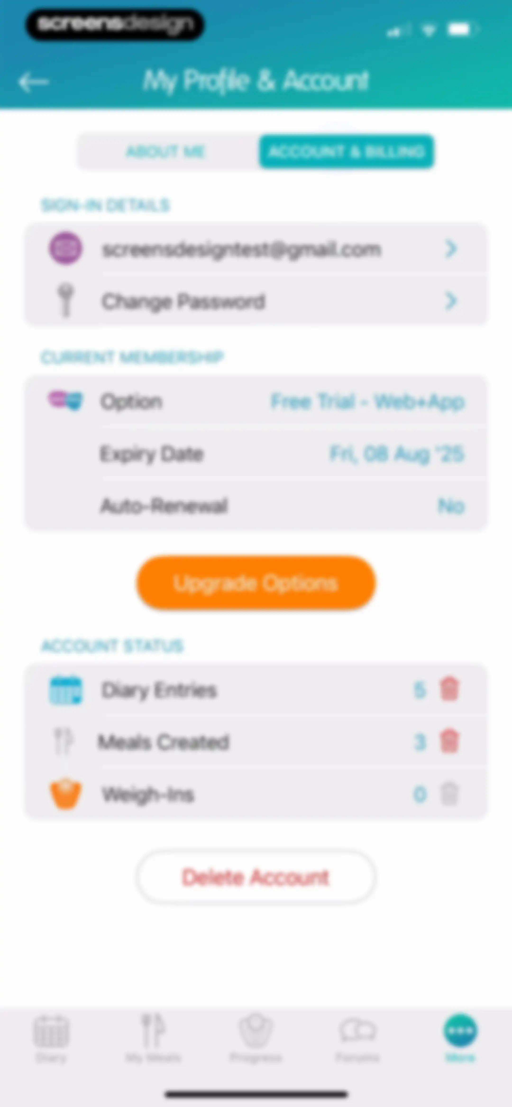 Calorie Counter + screen 153