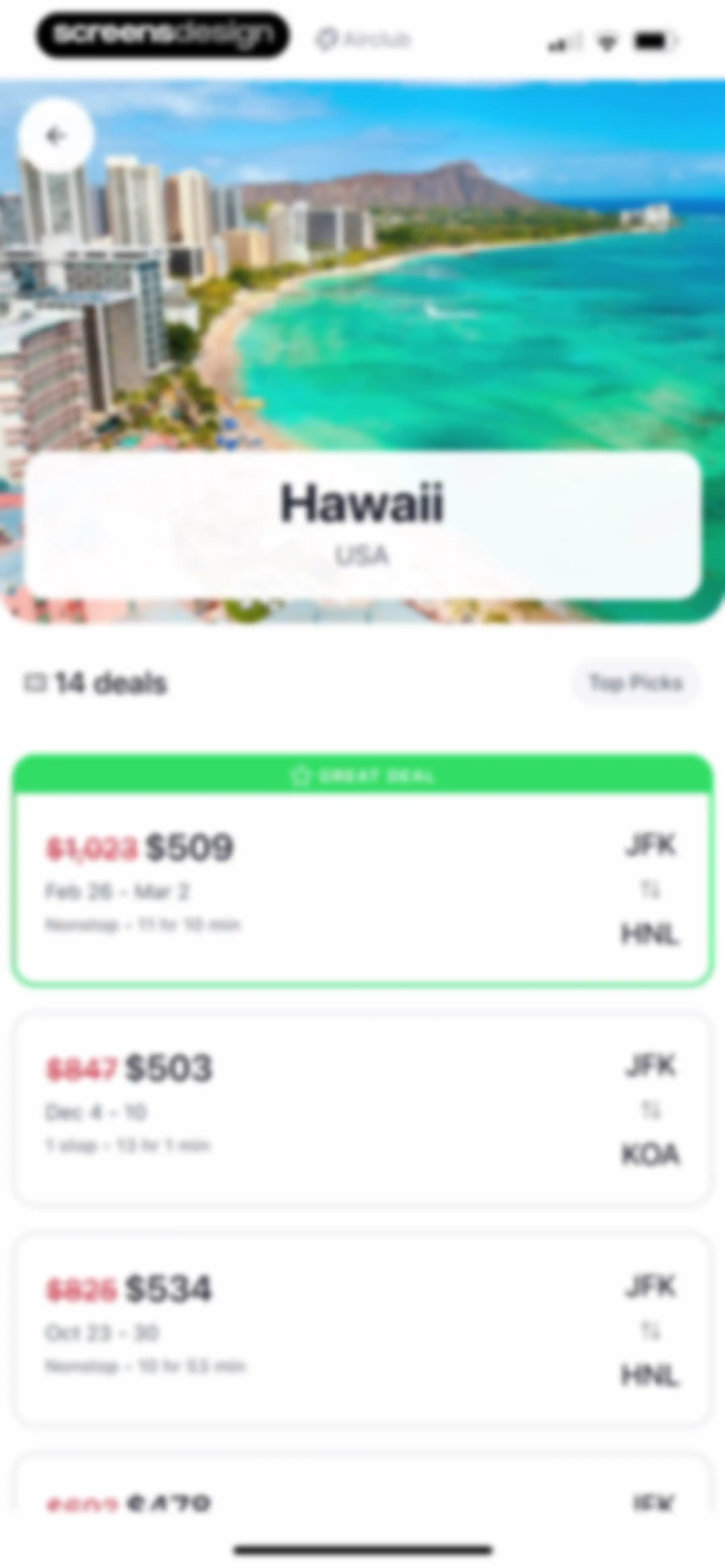 Airclub - Flight Deals screen 67