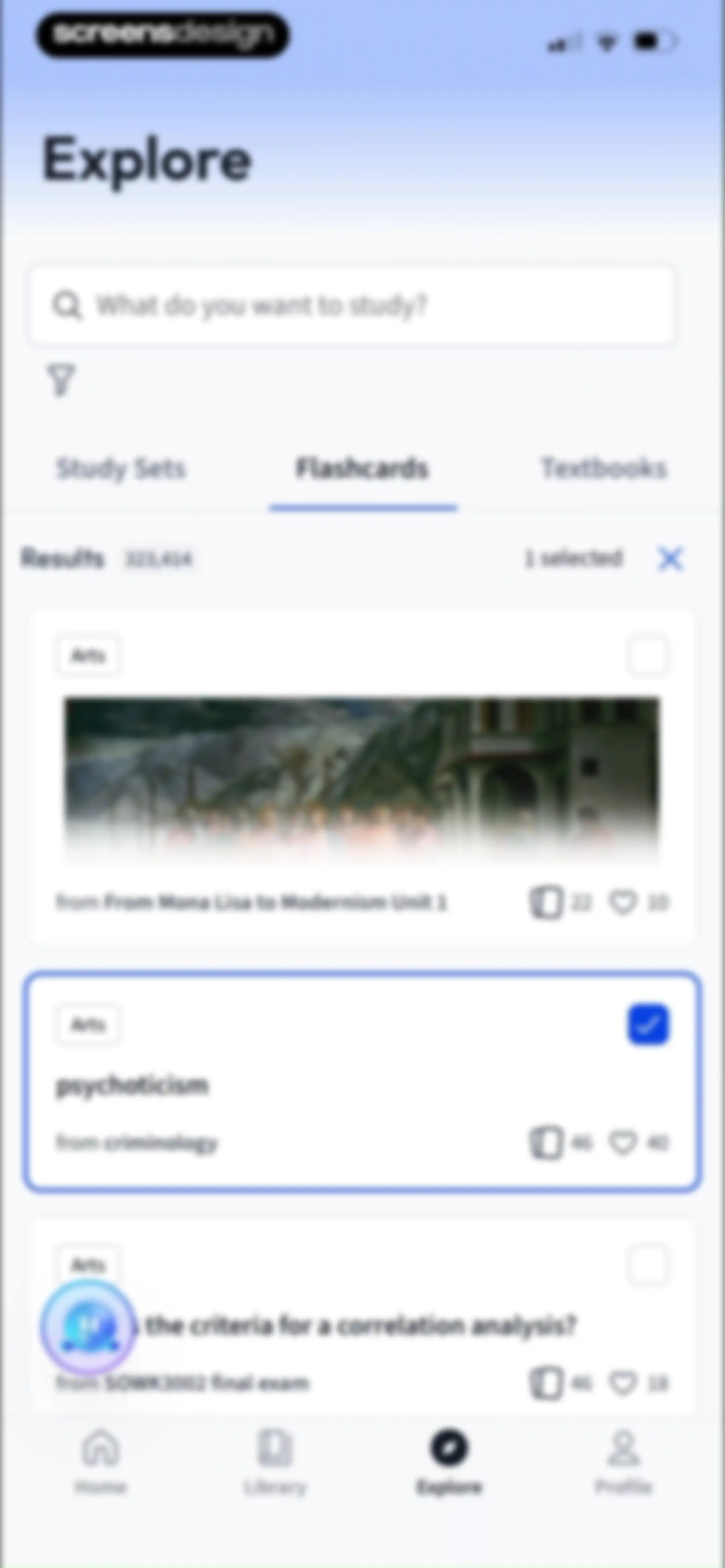 Vaia: AI Flashcards. Study App screen 200