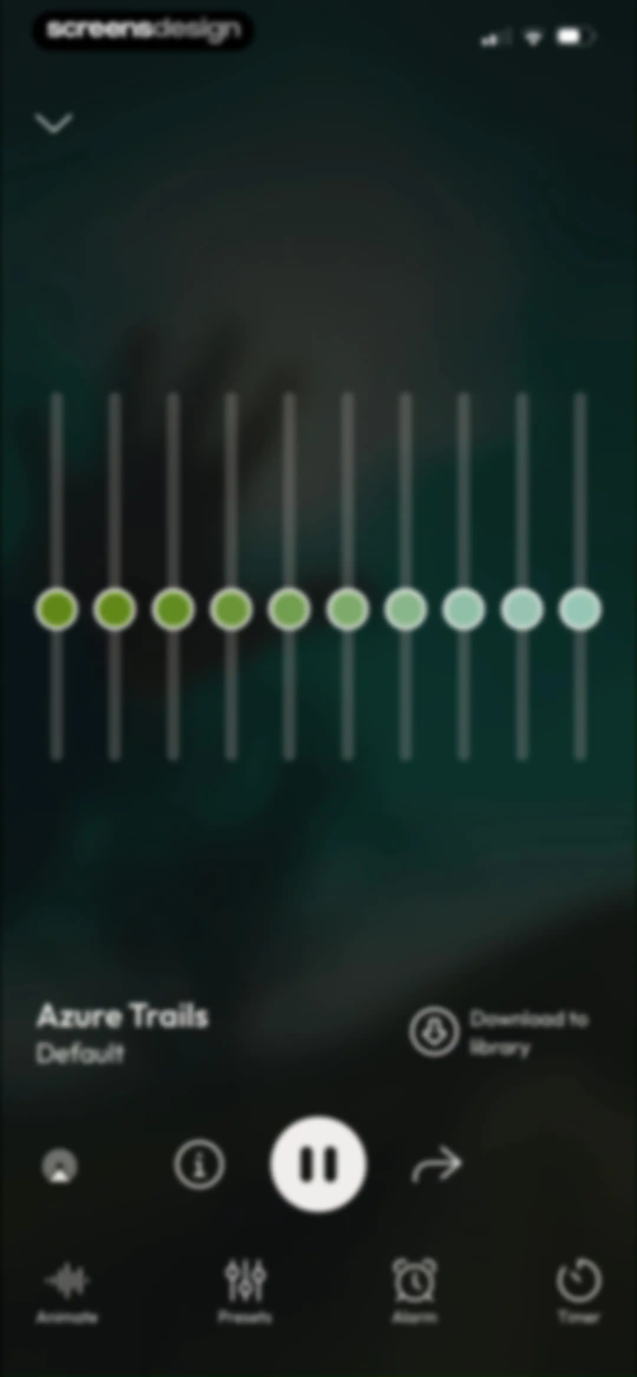 myNoise: Focus · Relax · Sleep screen 27