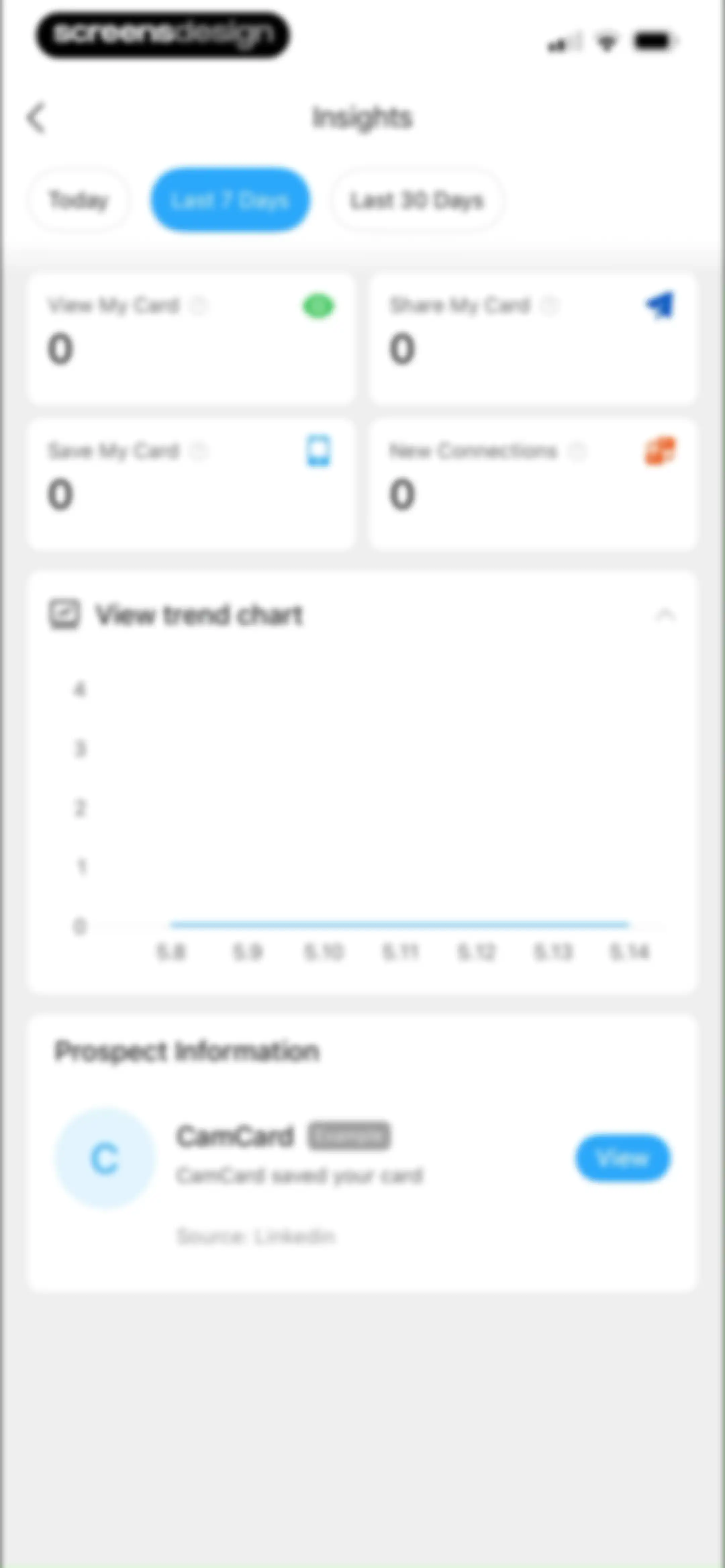 CamCard AI Business Assistant screen 108