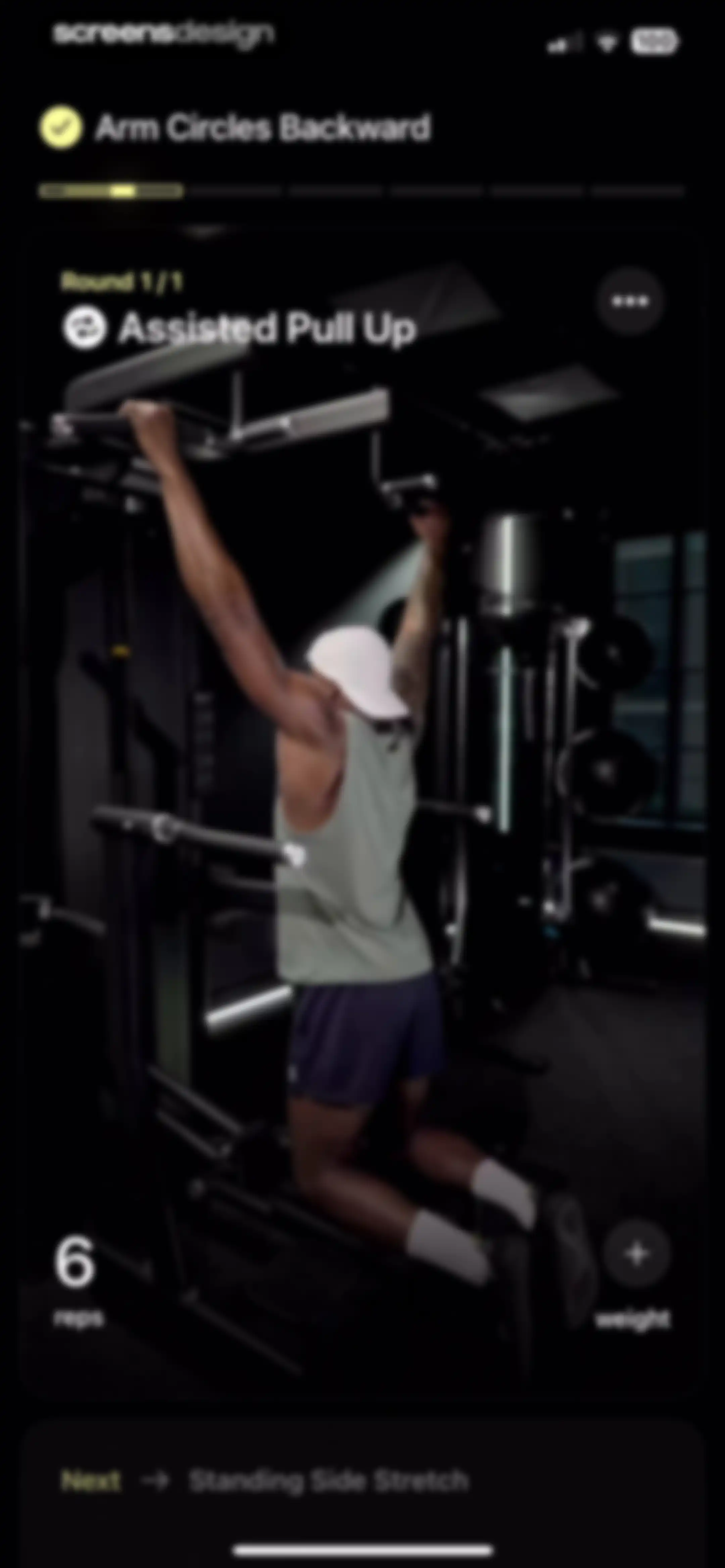 Peloton Strength+ screen 67