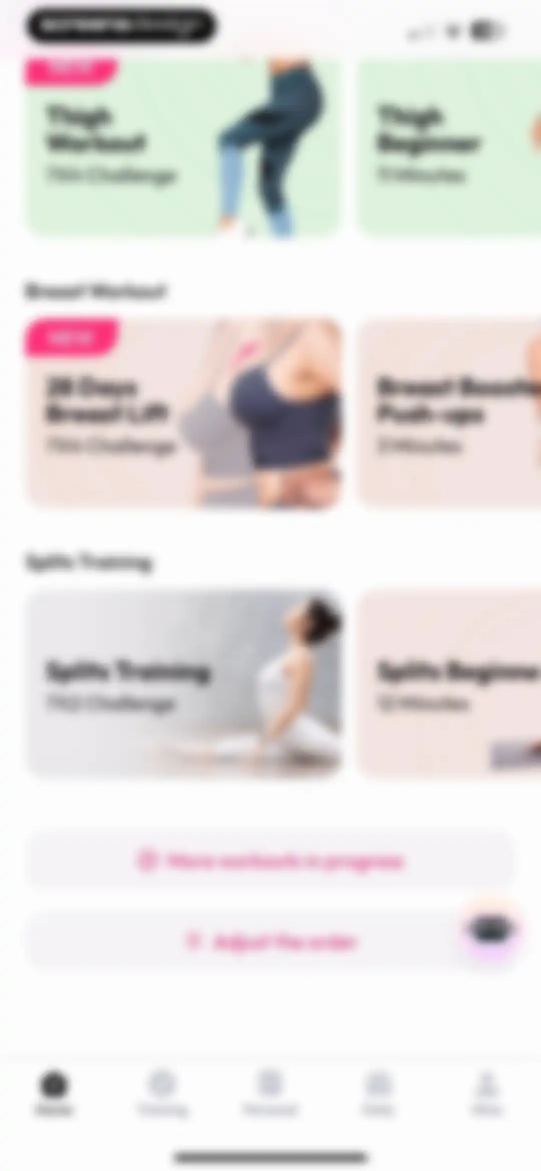 Workout for Women: Fit at Home screen 119