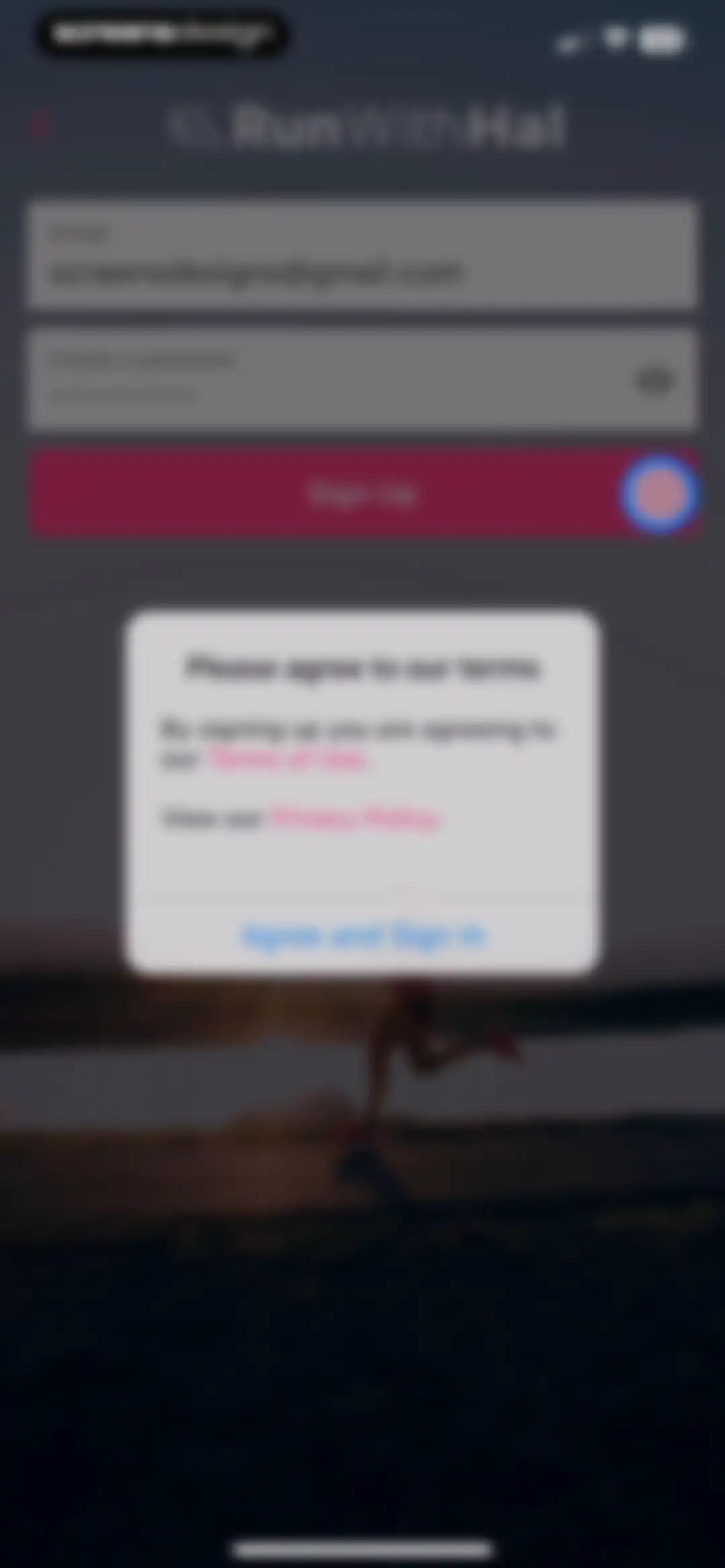 Run With Hal screen 3