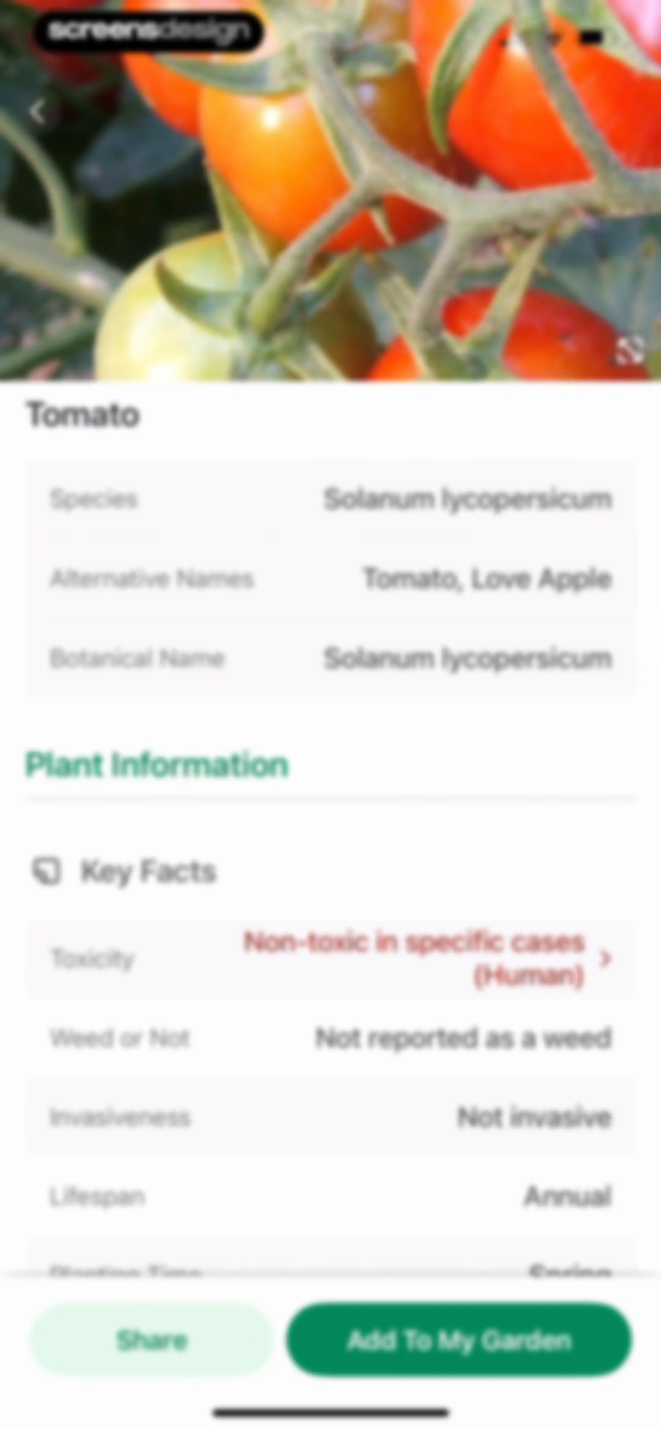 Identify My Plant Now screen 9