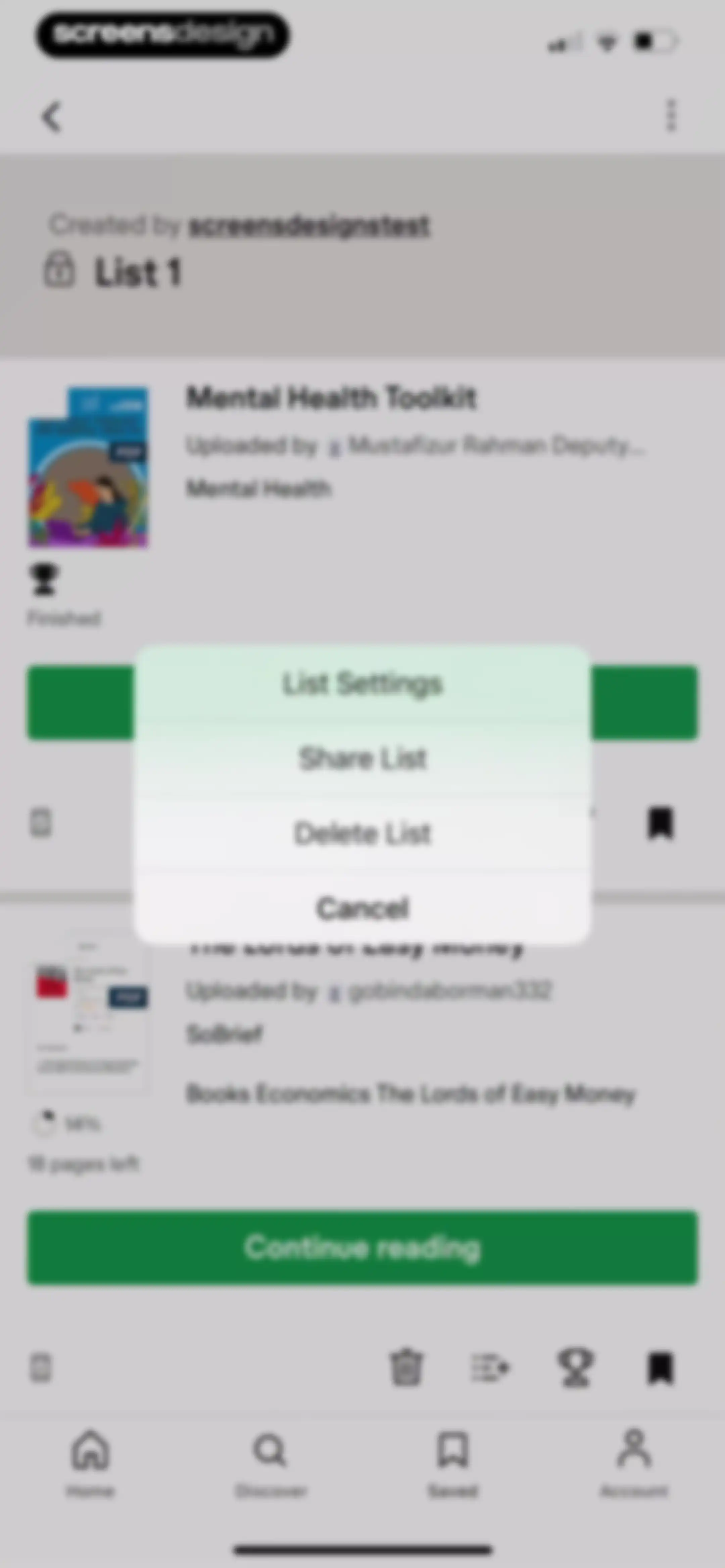 Scribd: 170M+ documents screen 55