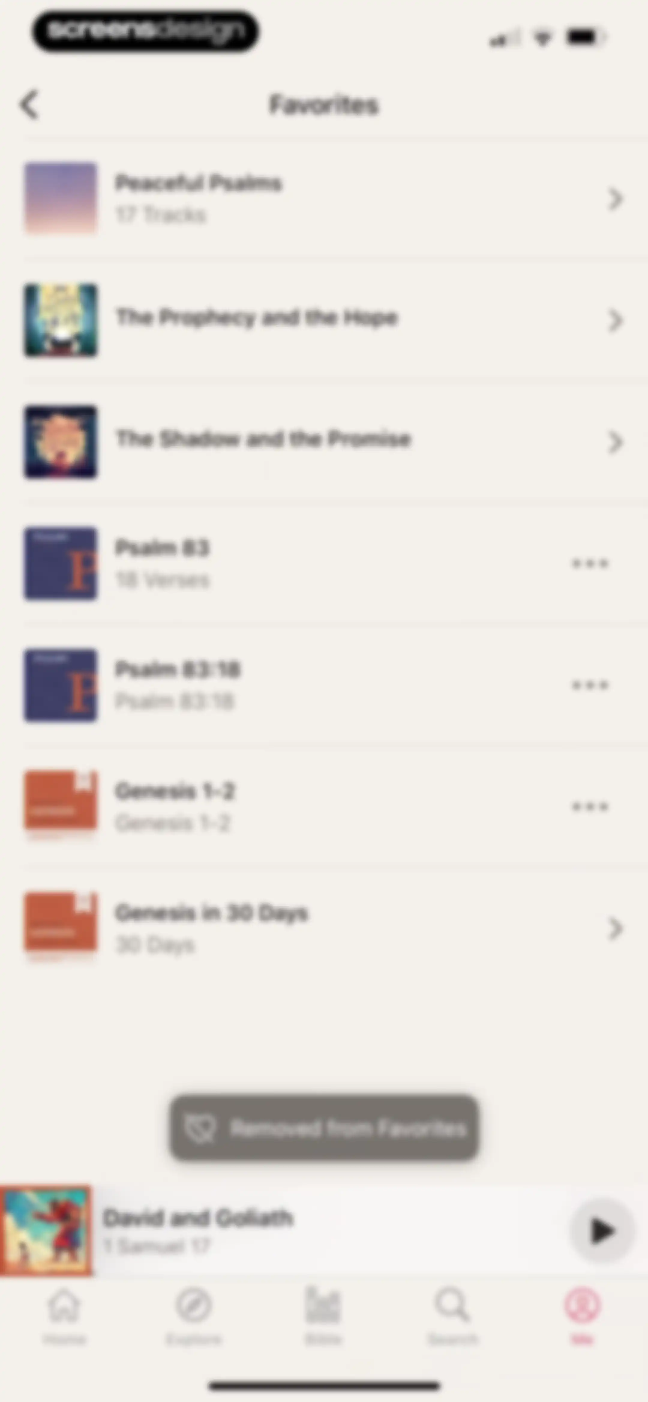 Dwell: Audio Bible screen 96
