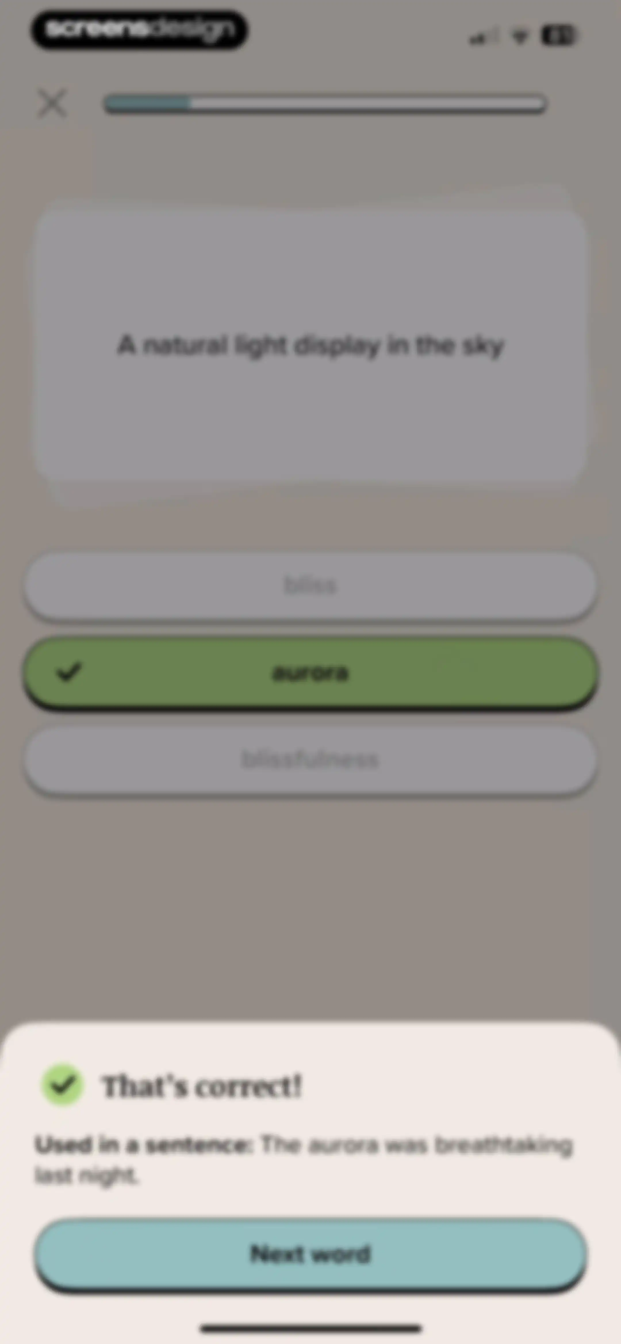 Vocabulary - Learn words daily screen 52
