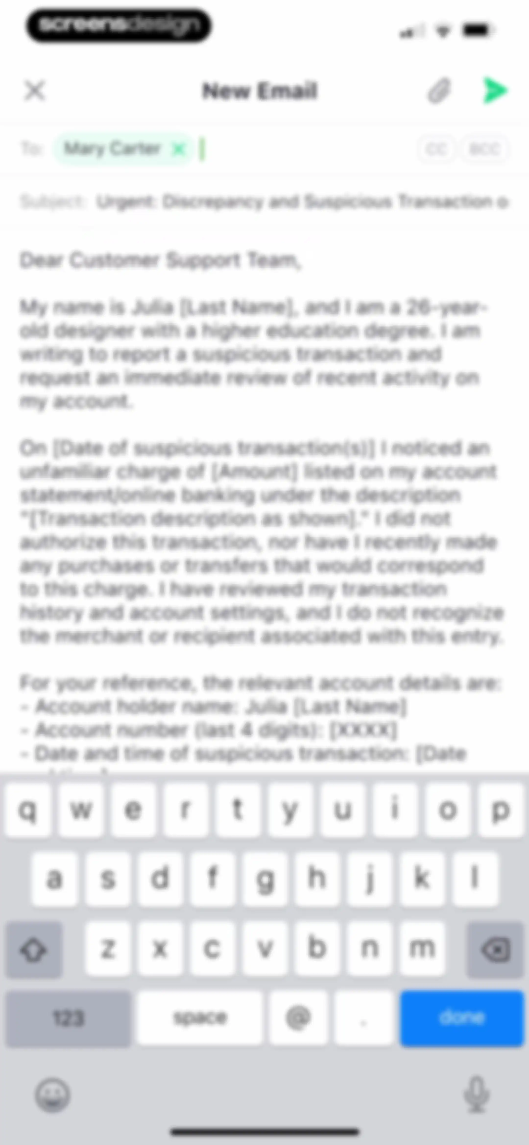 Friday AI Email Writer screen 30