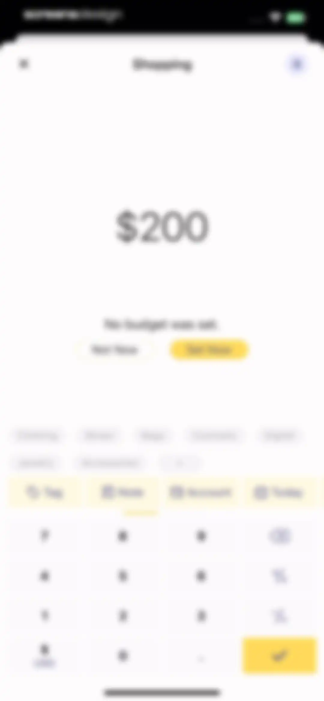 Budget app - spending tracker screen 37