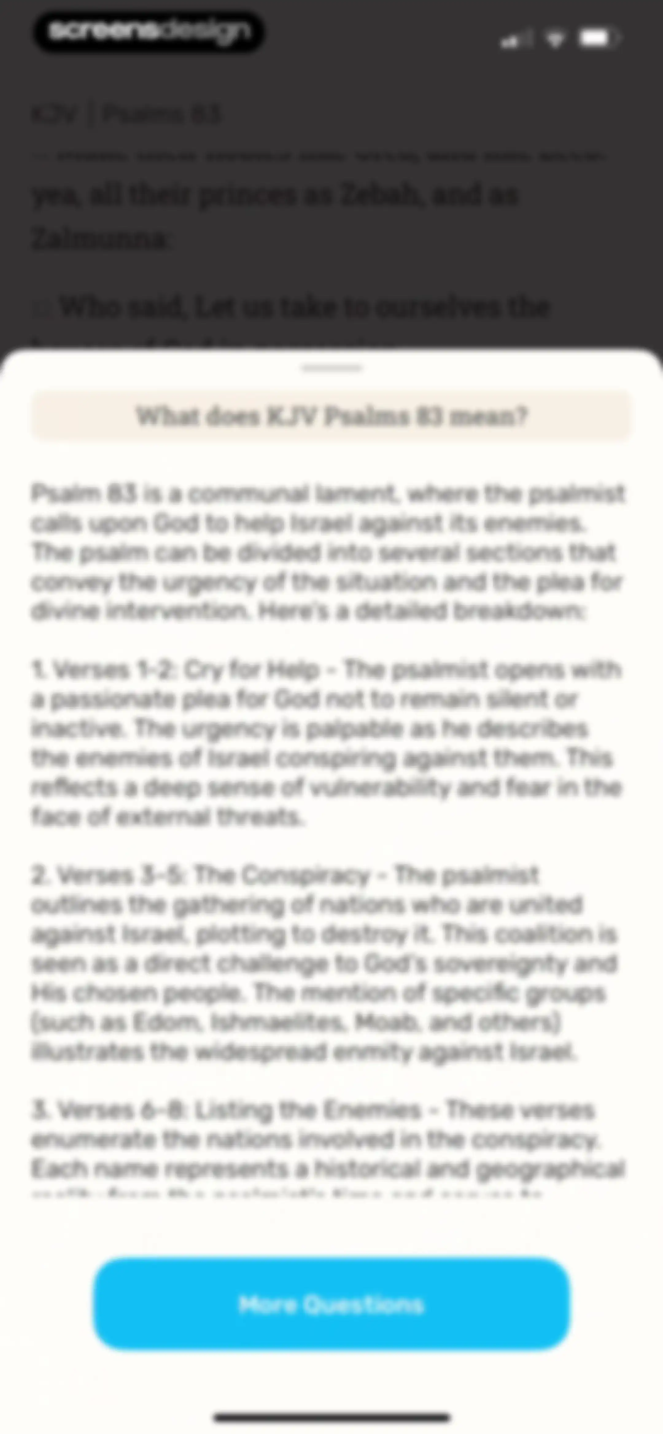 Bible Study - Manna screen 68
