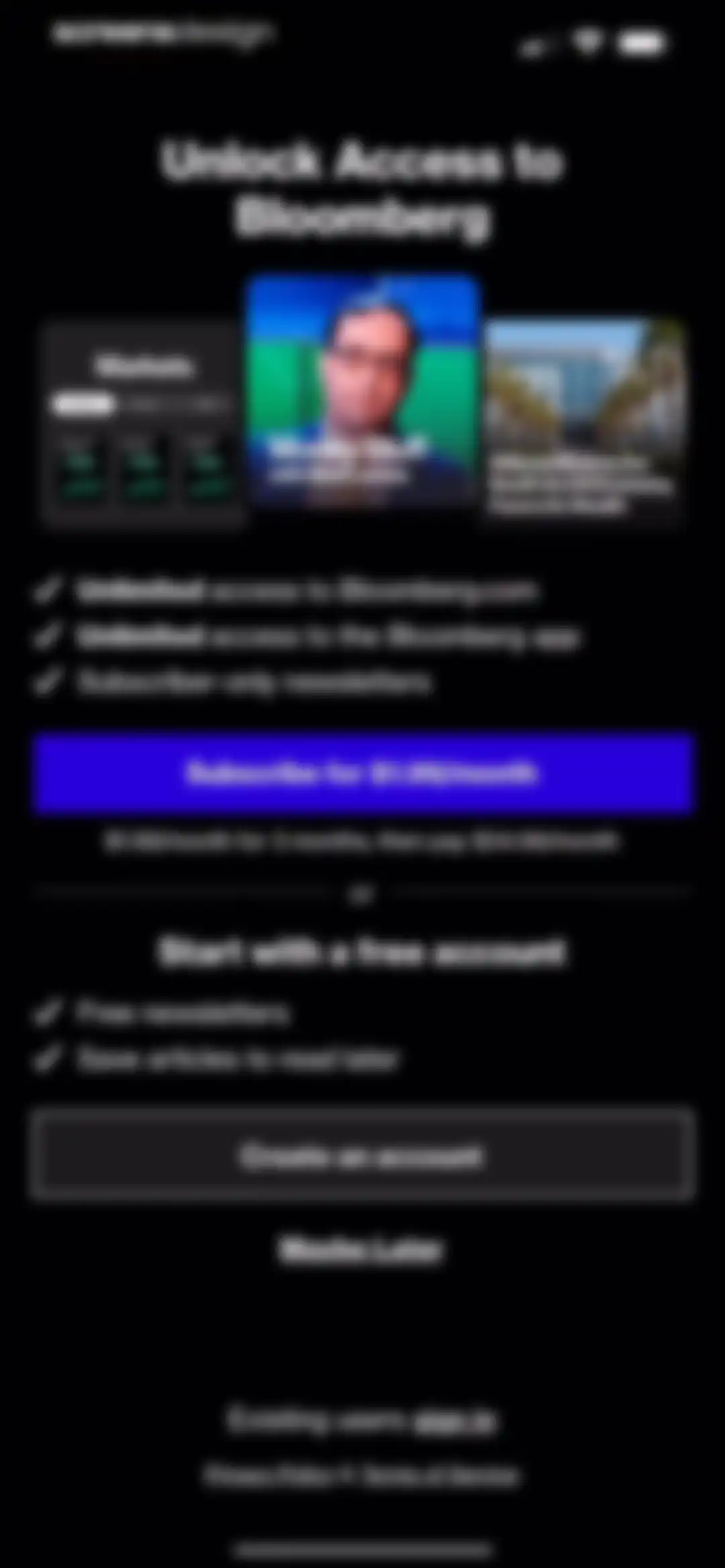 Bloomberg: Business News Daily screen 5