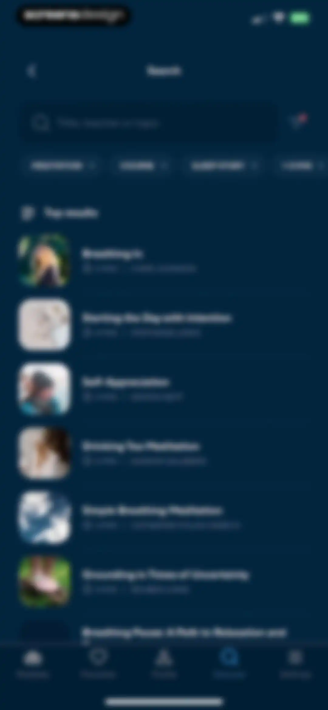 The Mindfulness App screen 65