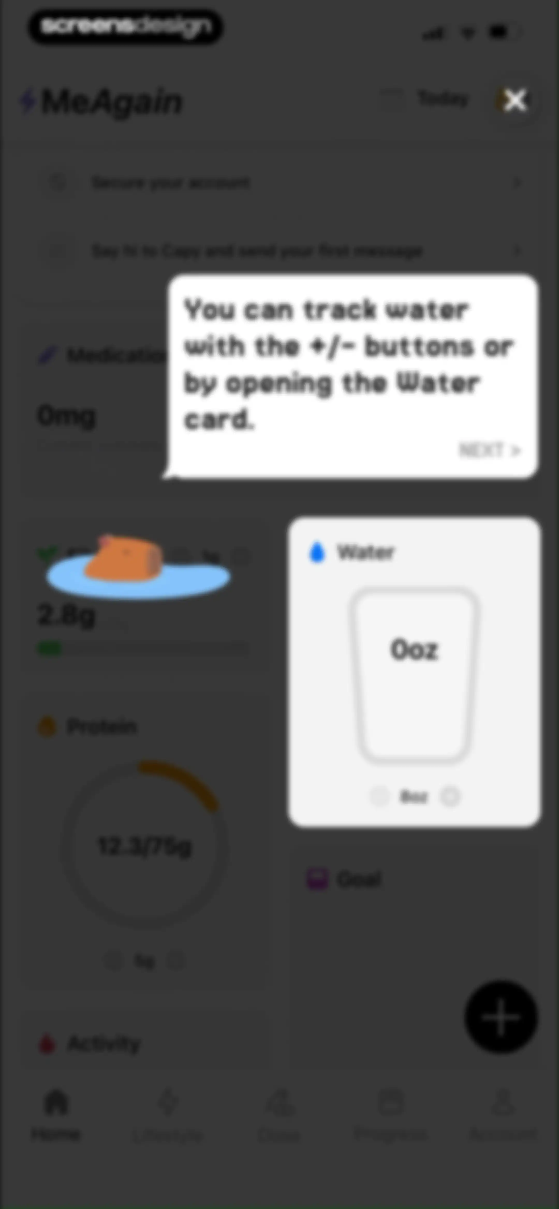 MeAgain: GLP-1 Tracker App screen 65
