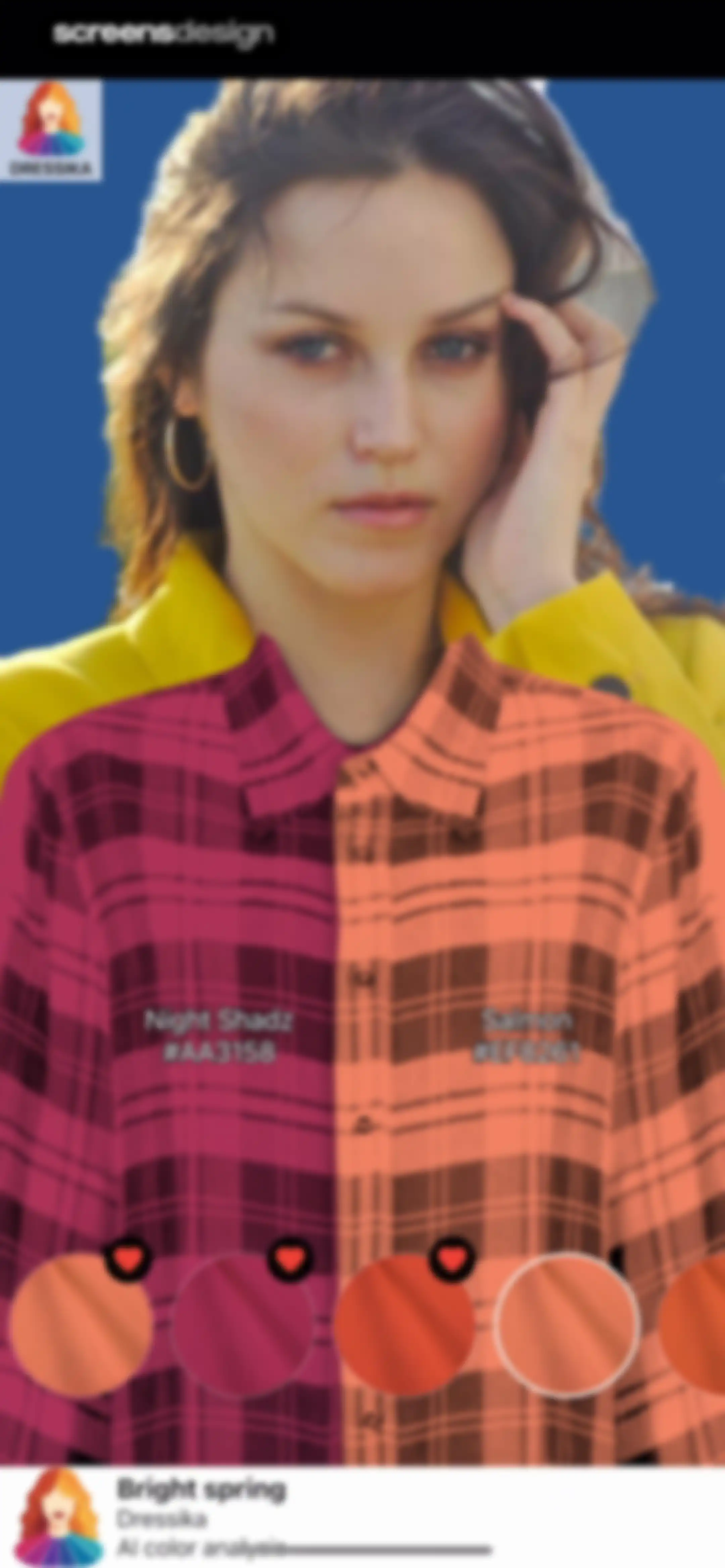 Color Analysis - Dressika screen 42