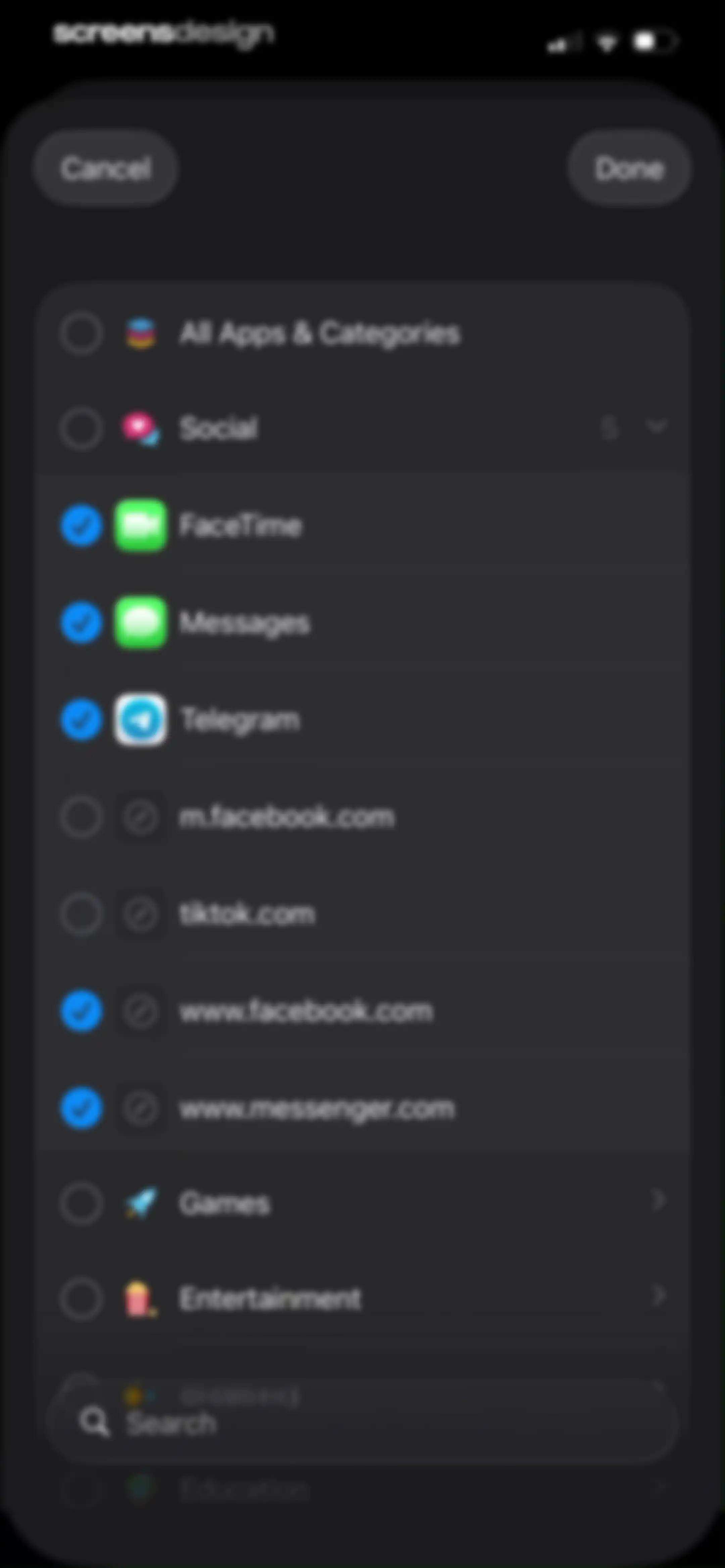 Blank Spaces Launcher screen 68