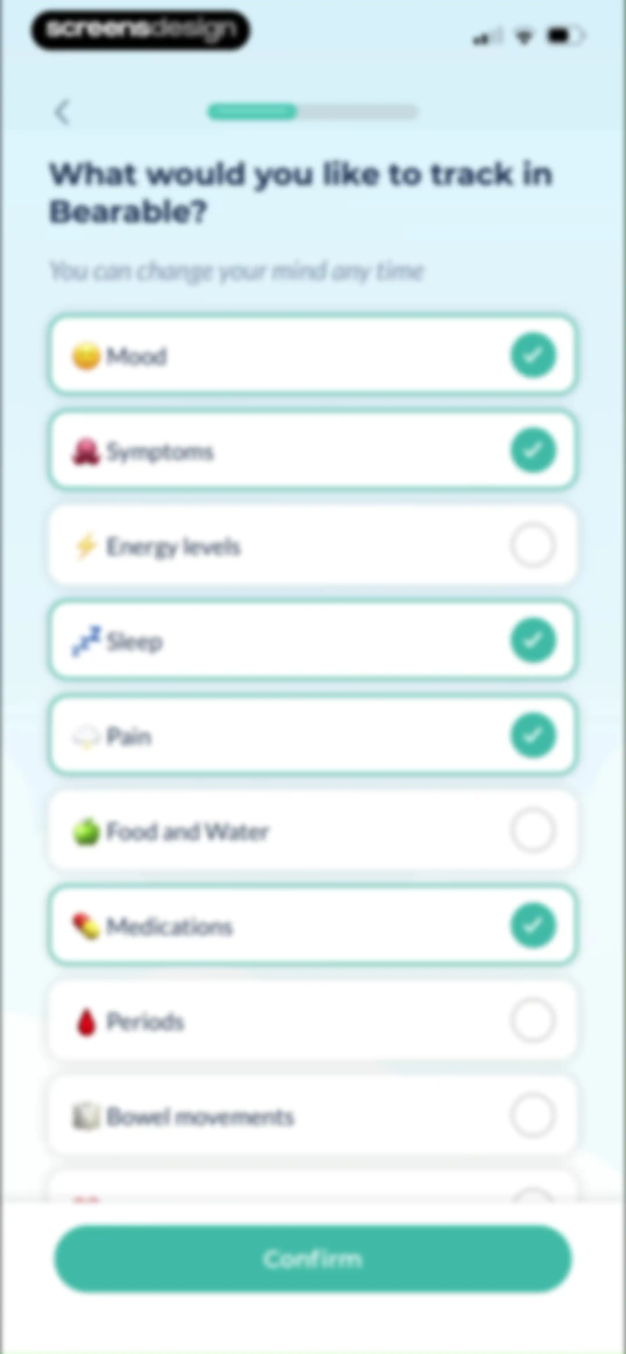 Bearable - Symptom Tracker screen 13