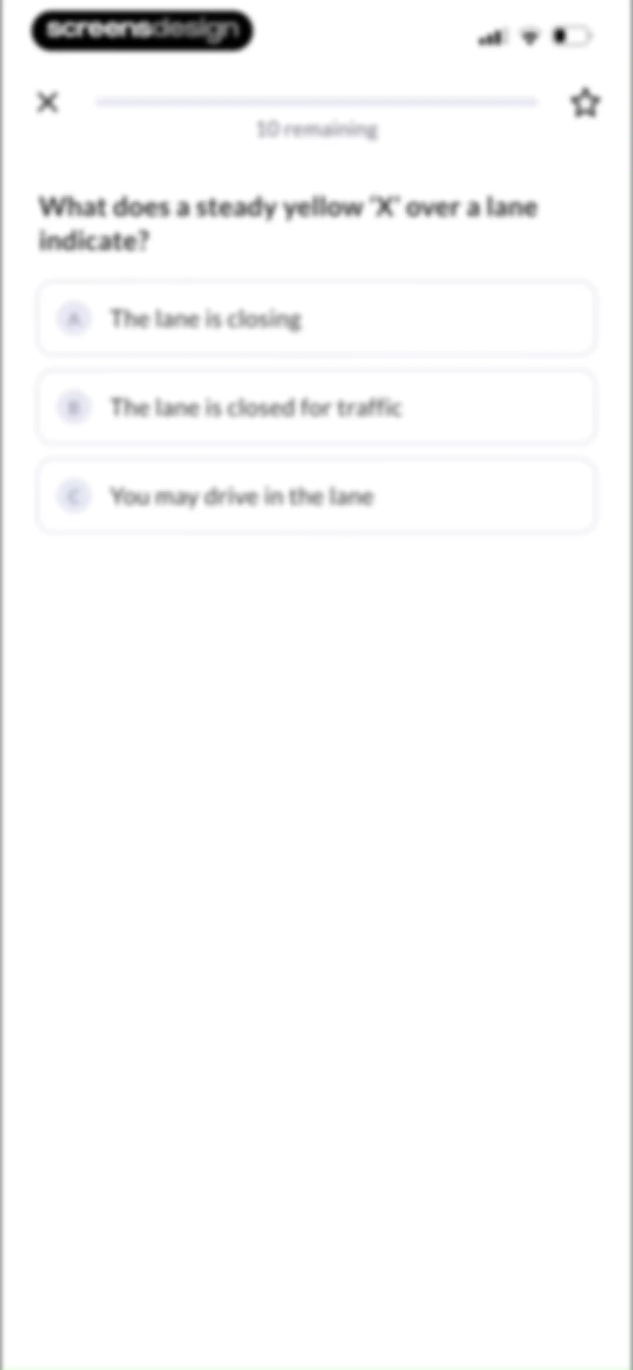 Zutobi: Permit & Driving Prep screen 63