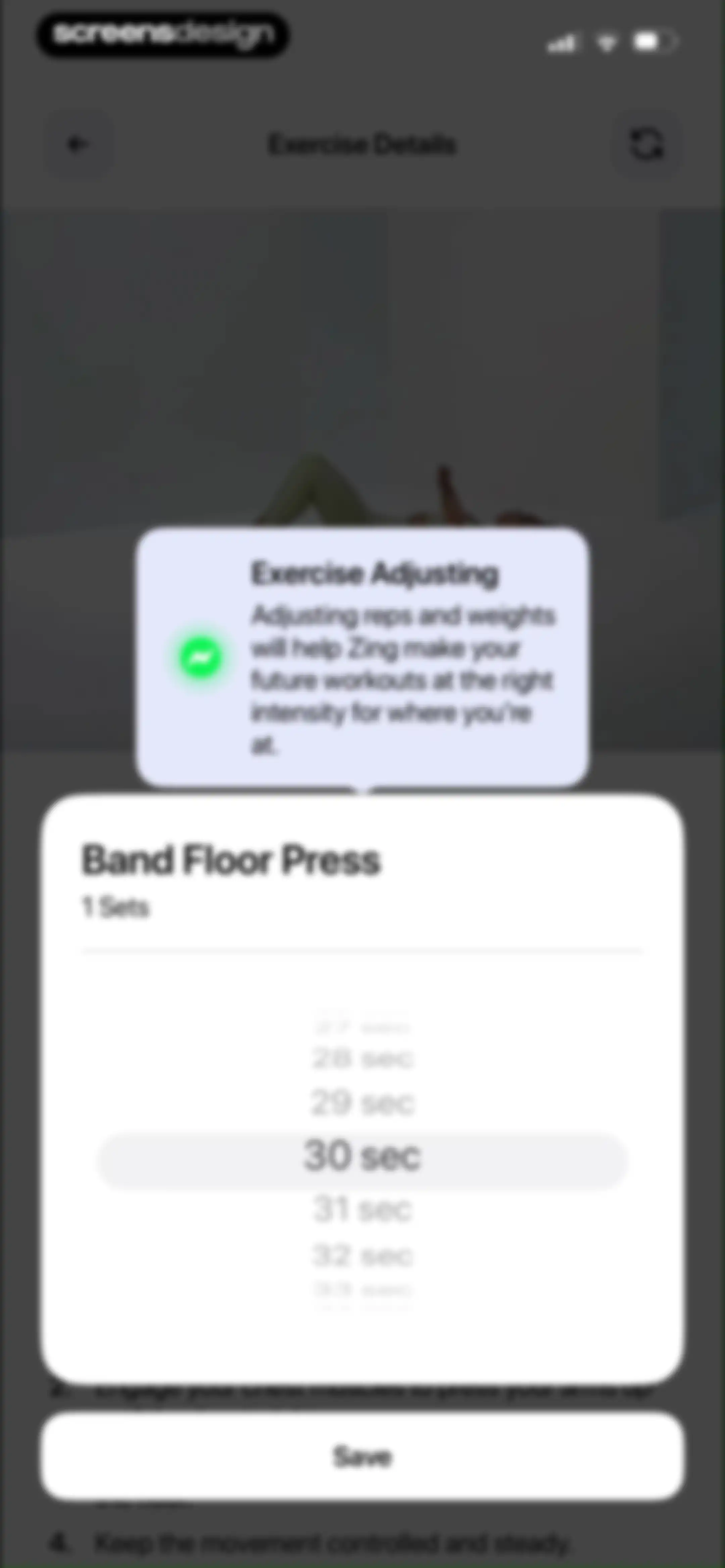 Zing AI: Home & Gym Workouts screen 82