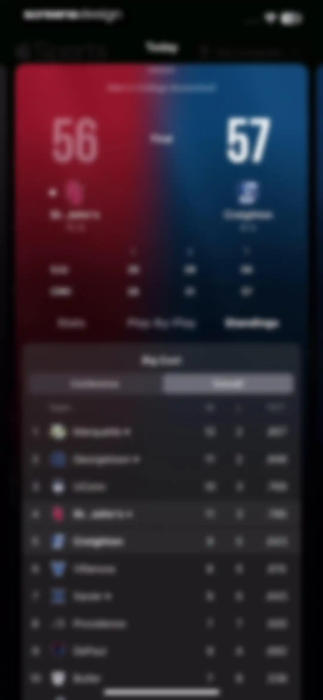 Apple Sports screen 16