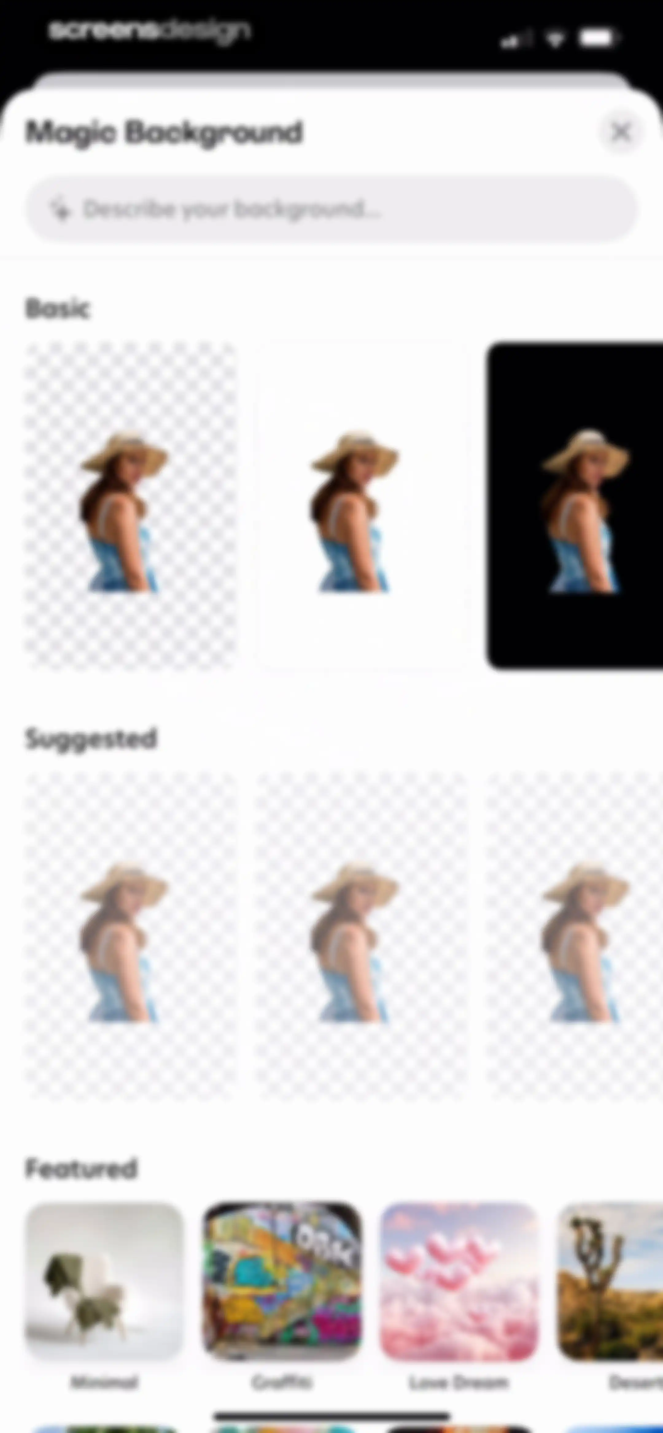 Bazaart AI Photo Editor Design screen 59