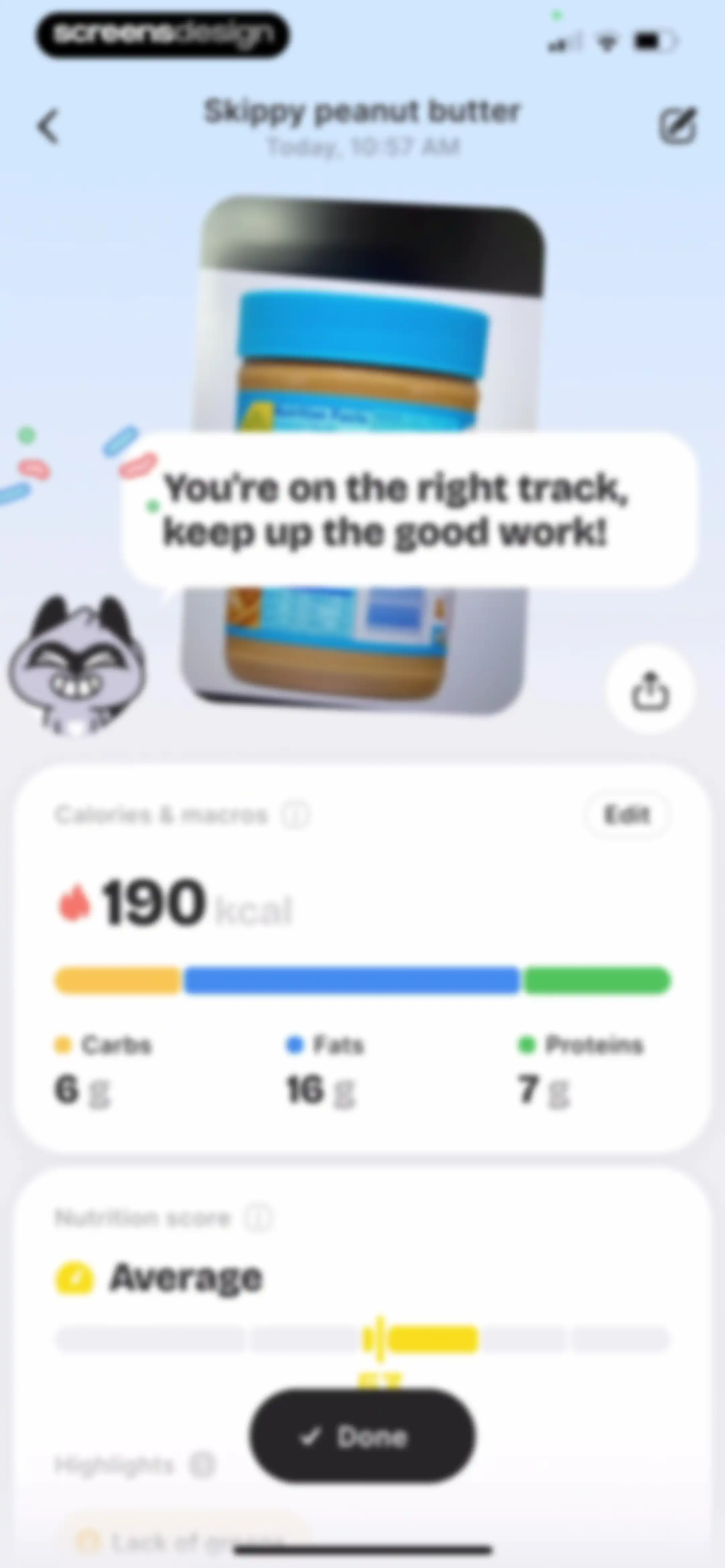 BitePal: Food Calorie Tracker screen 102