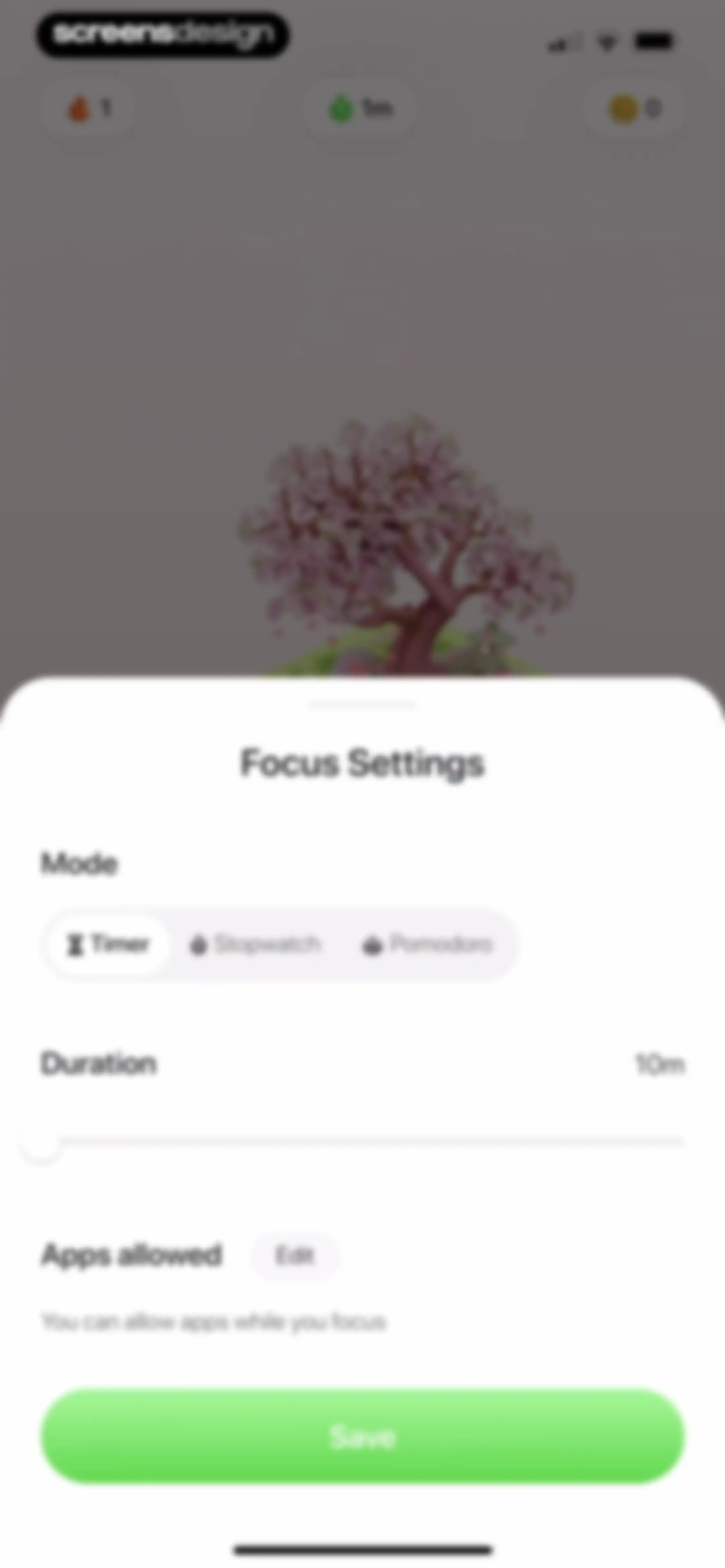 Focus Tree: Timer & Flashcards screen 111