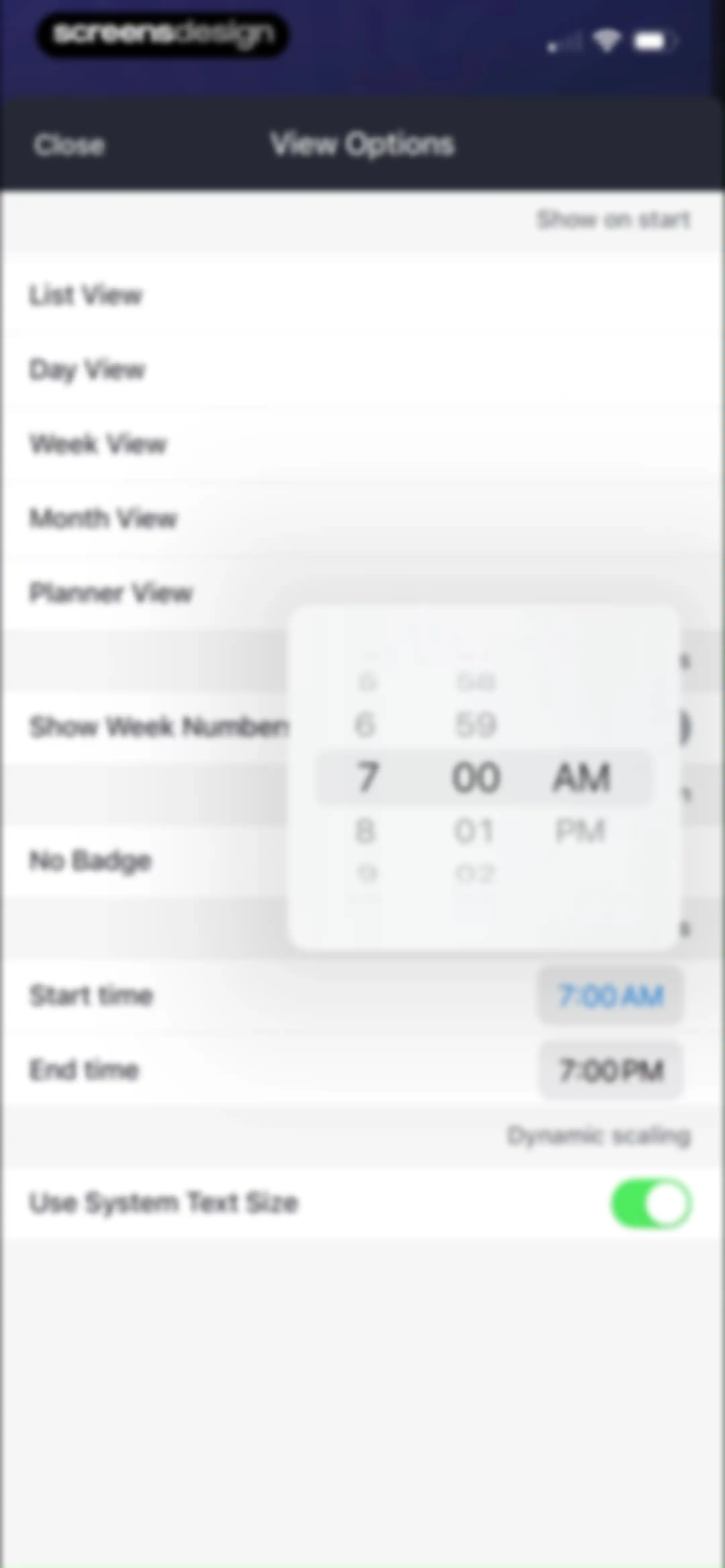 Calendars: Schedule Planner screen 94