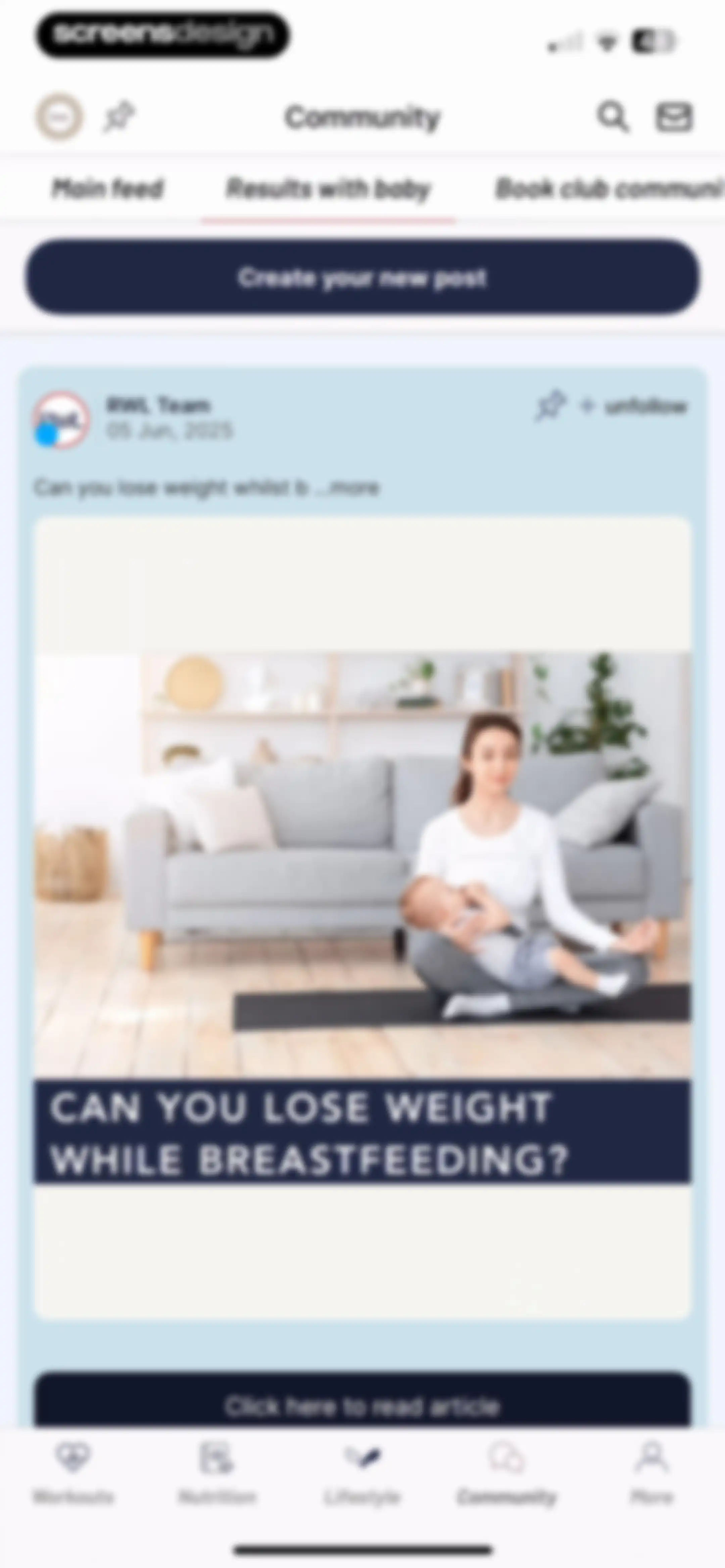 Results Wellness Lifestyle screen 119