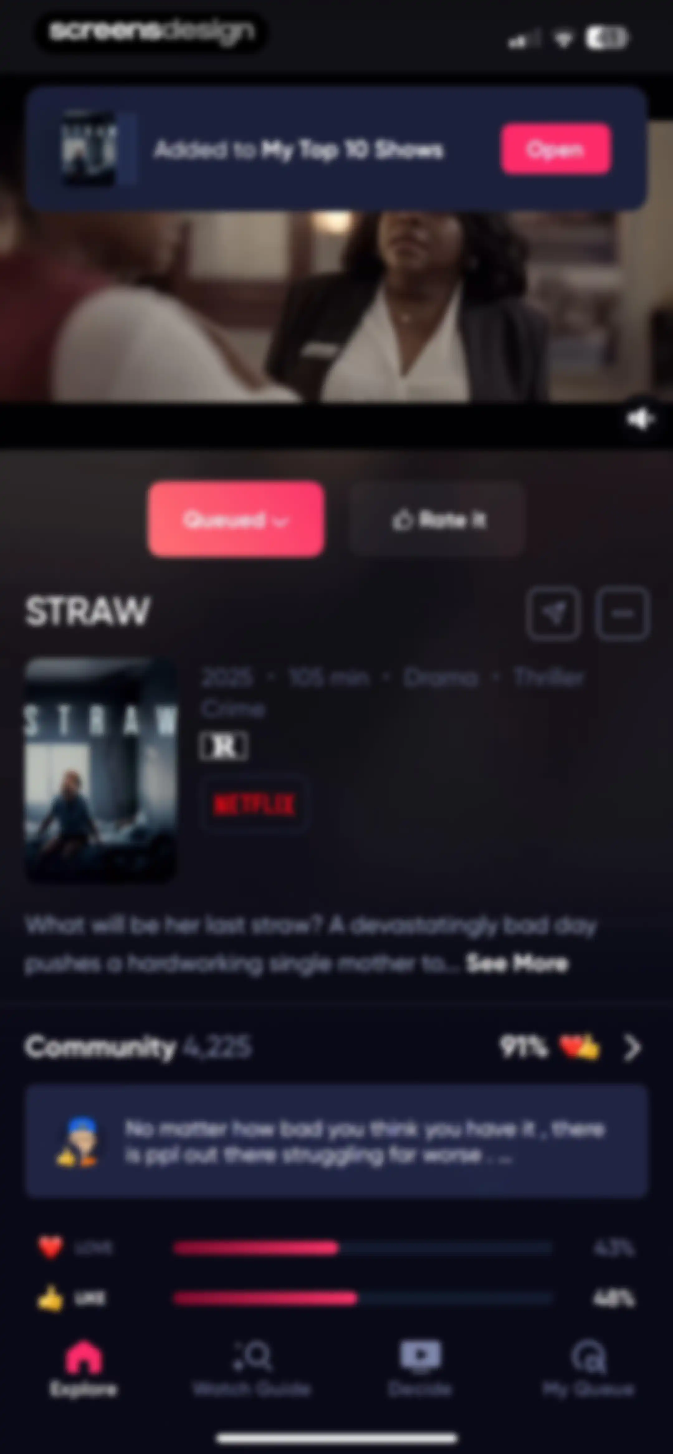 Queue - Find Movies & Shows screen 40