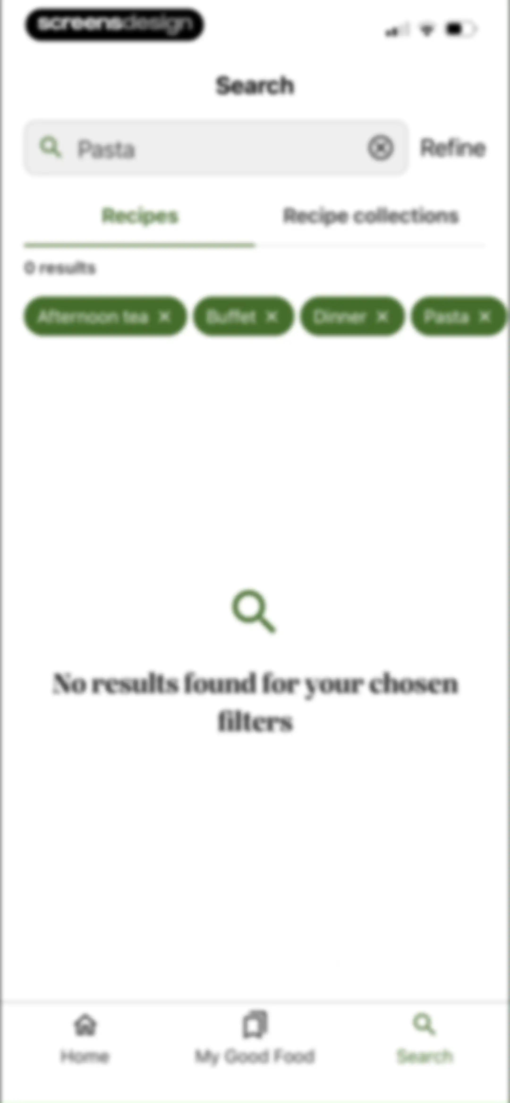 Good Food: Recipe Finder screen 41